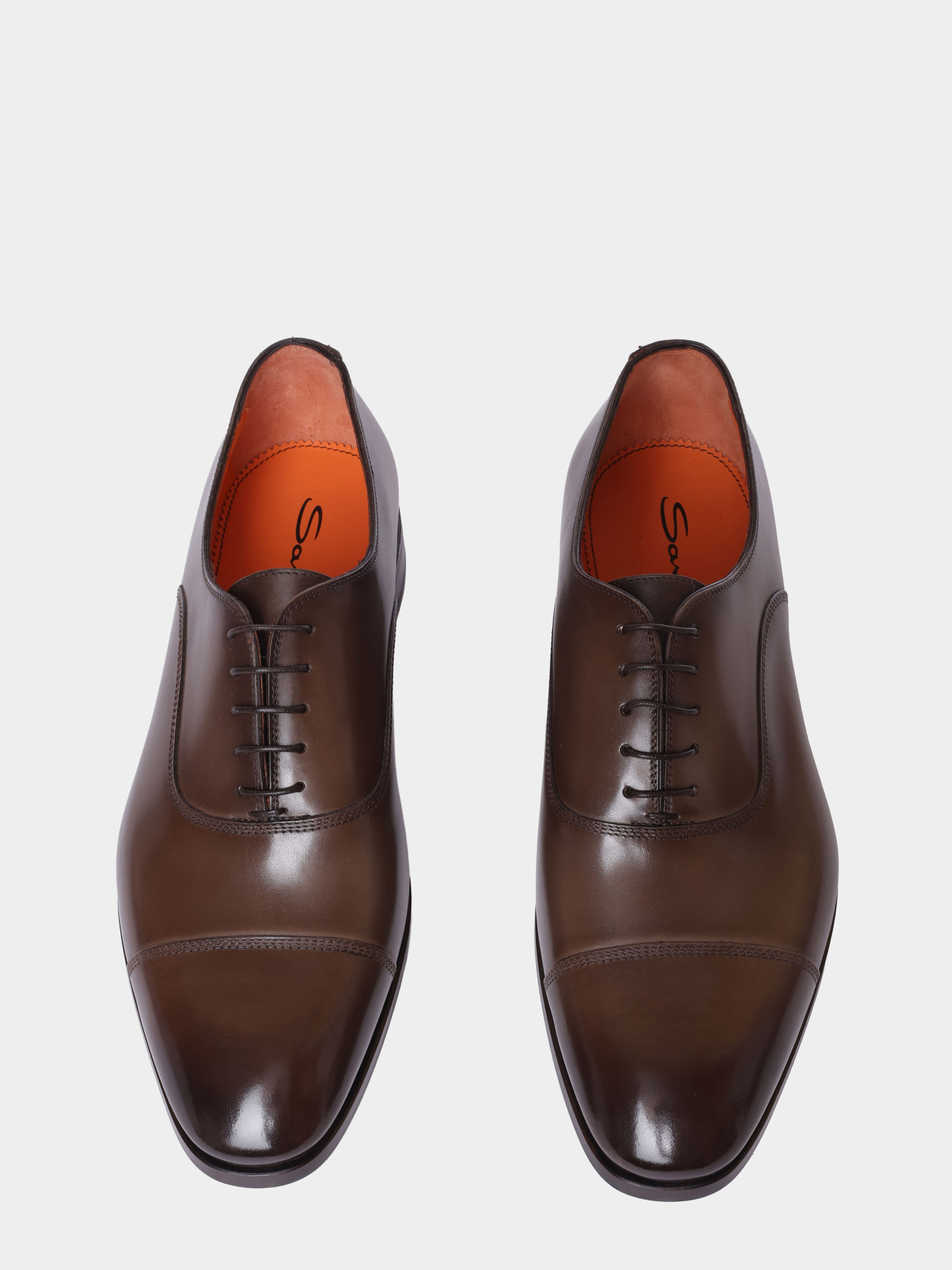 Оксфорды Santoni MCAG18883JJ6BNTGE81 кожаные мужские — купить в интернет-магазине Verdistore