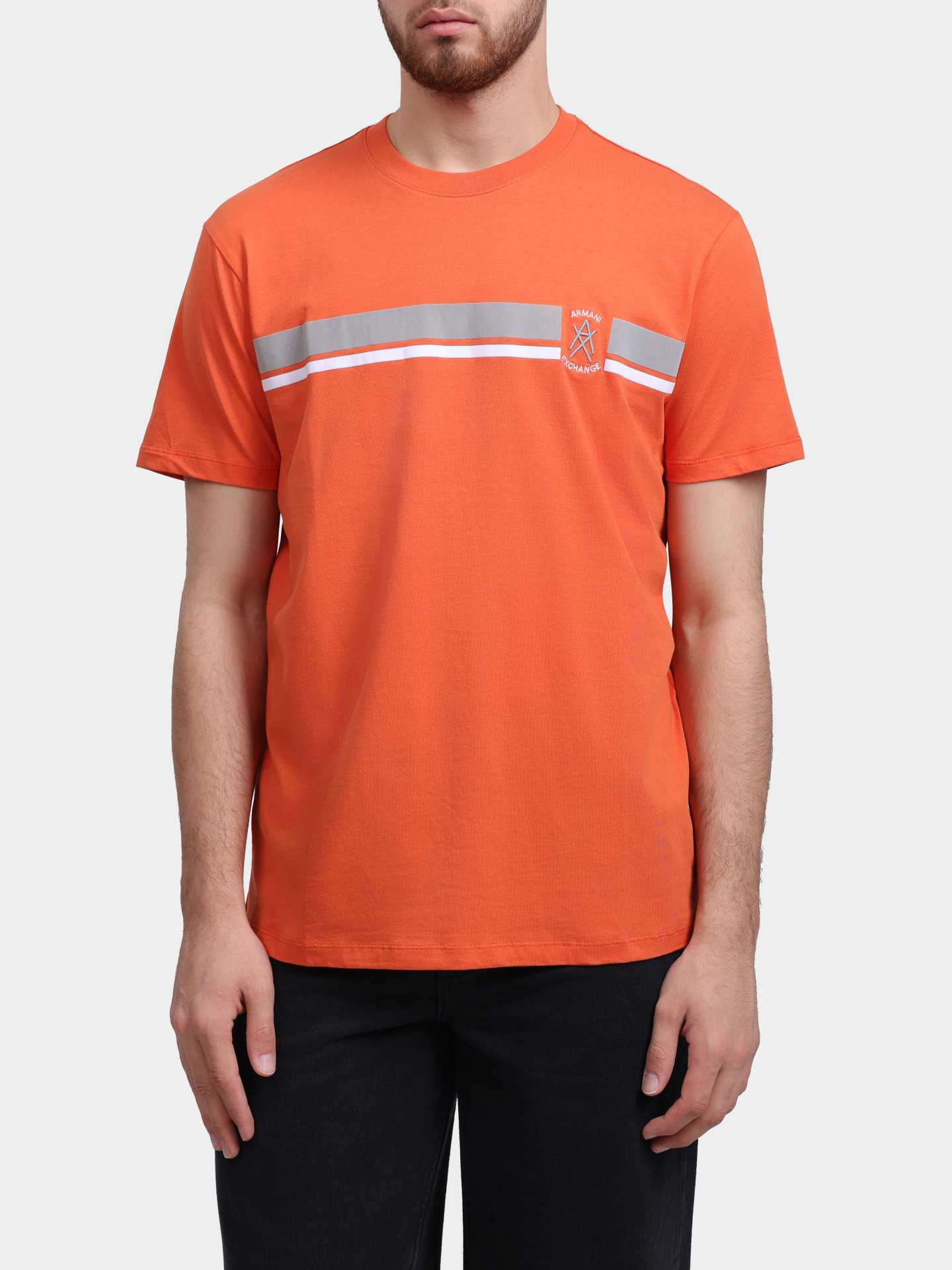 Футболка Armani Exchange XM001792 AF12308 U3040 оранжевая мужская — купить в интернет-магазине Verdistore