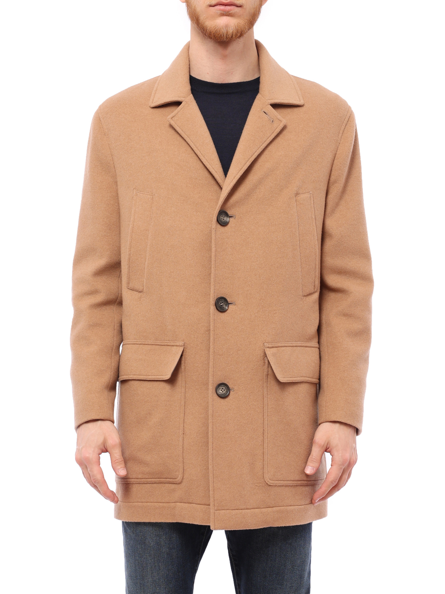 Пальто Brunello Cucinelli MT4979090 C9240 кашемировое мужское — купить в интернет-магазине Verdistore