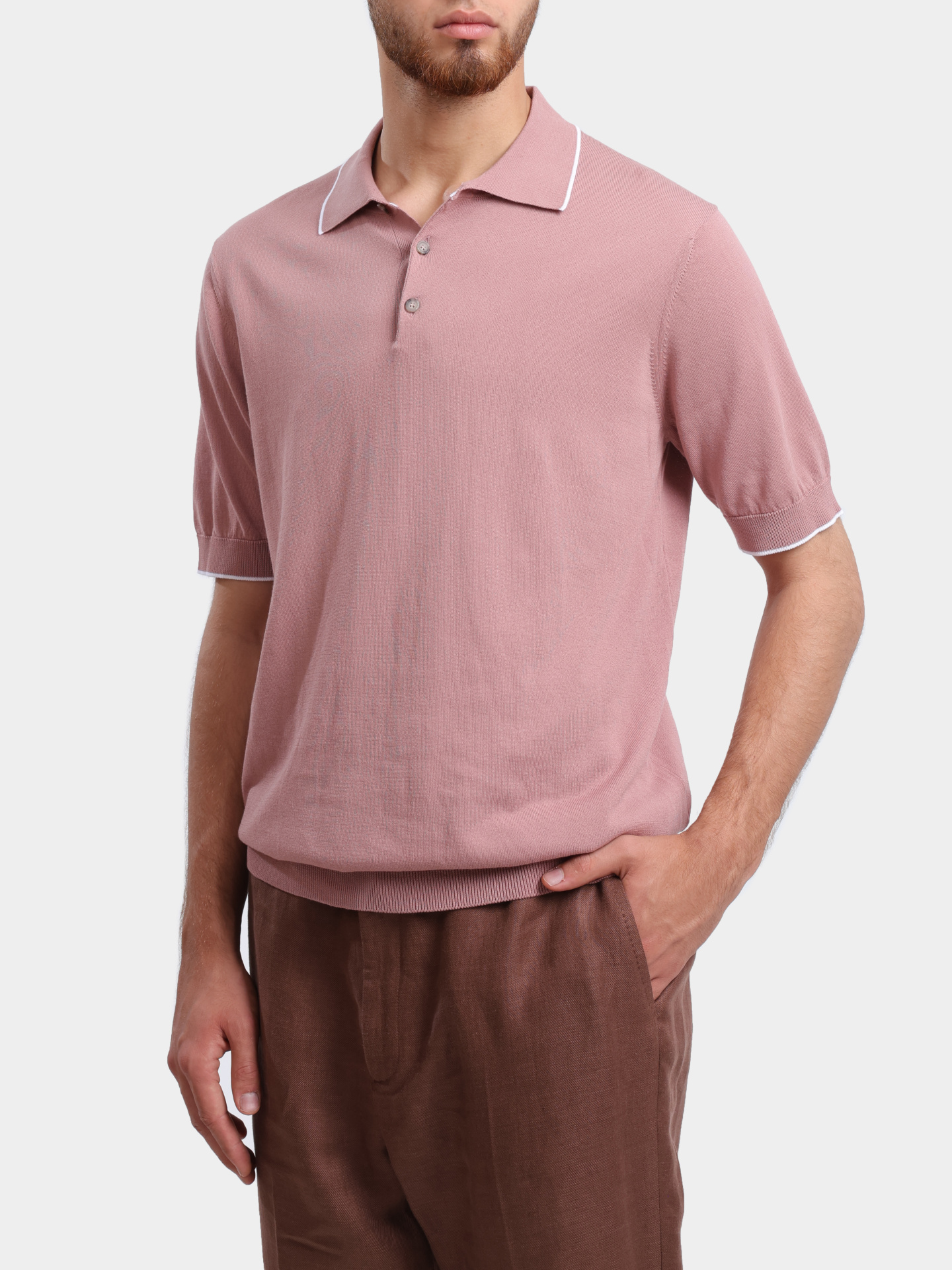 Поло R59004F14 H9173 H96 сиреневое хлопковое — купить в интернет-магазине Verdistore