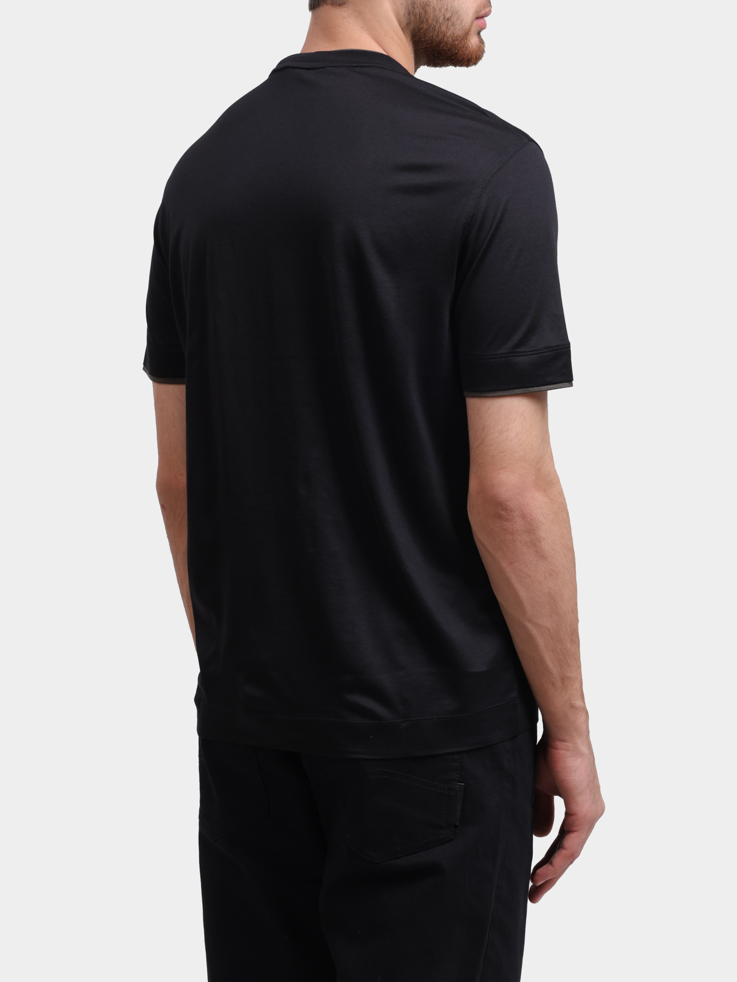 Футболка Emporio Armani EM002939 AF18312 UC001 черная мужская — купить в интернет-магазине Verdistore