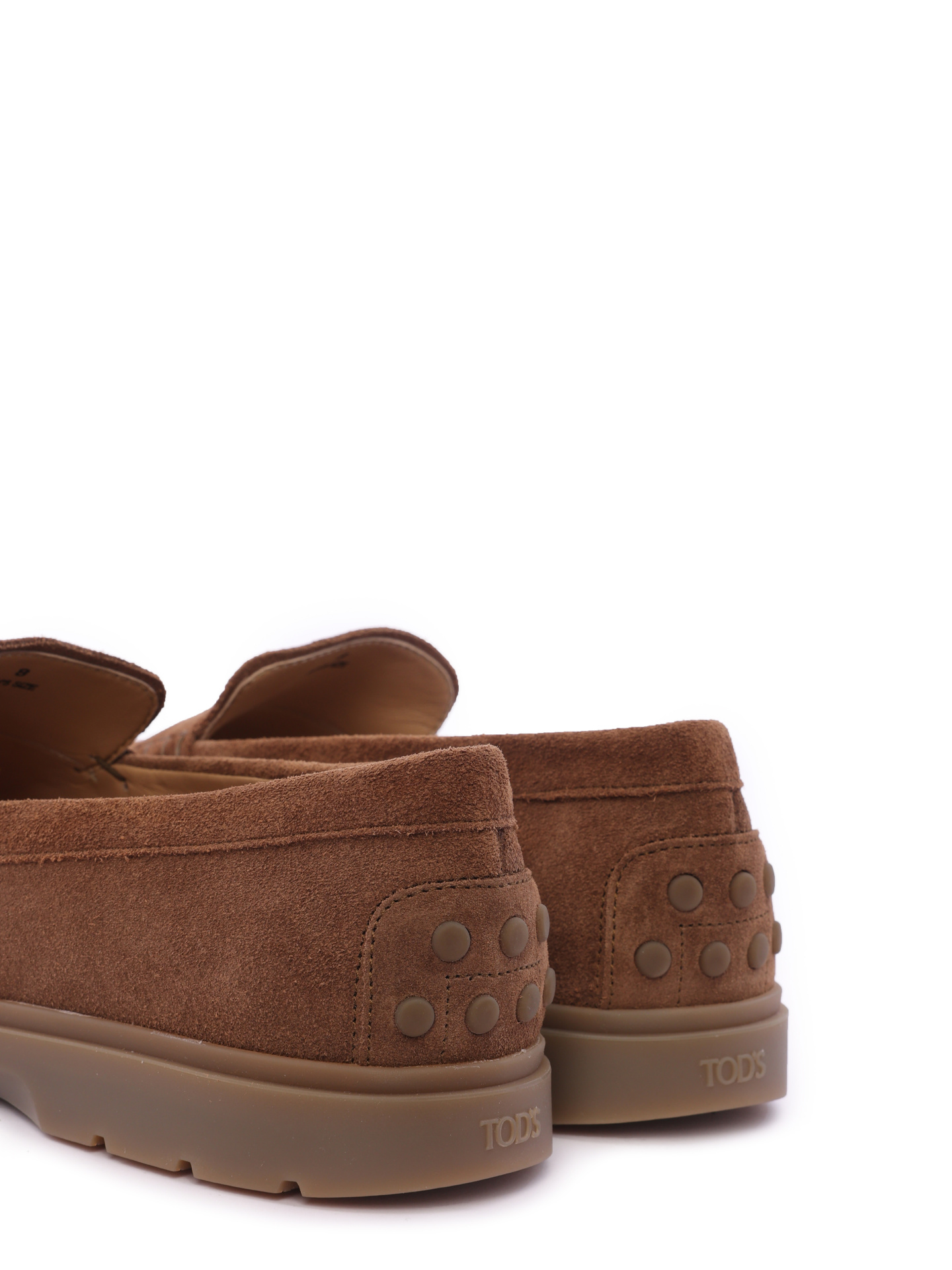 Лоферы коричневые замшевые на резиновой подошве — купить в интернет-магазине Verdistore