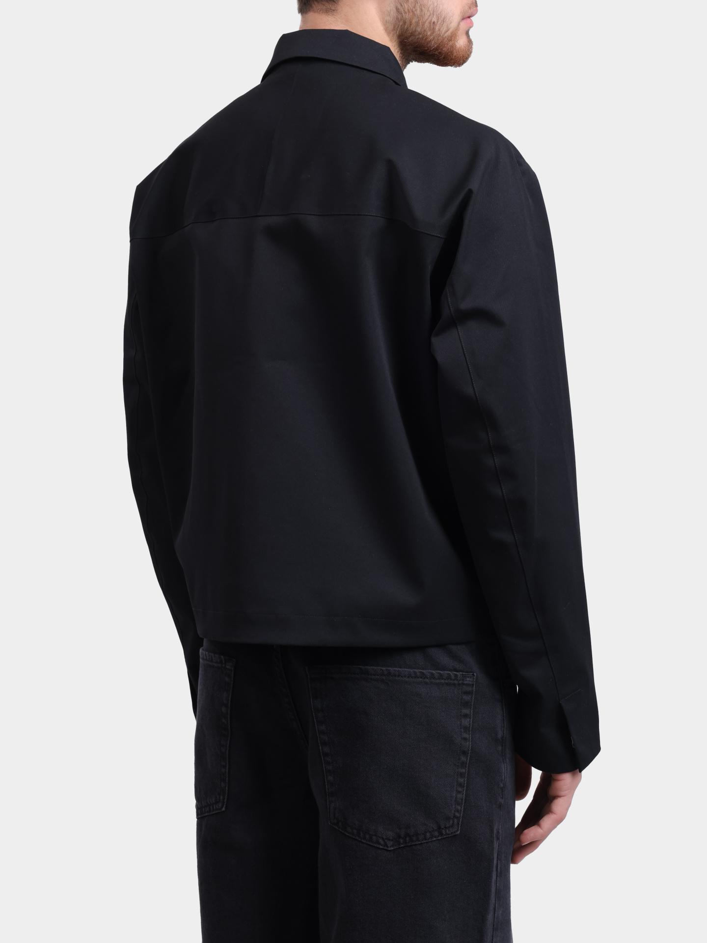 Куртка-рубашка Calvin Klein K10K113012 BEH черная мужская — купить в интернет-магазине Verdistore