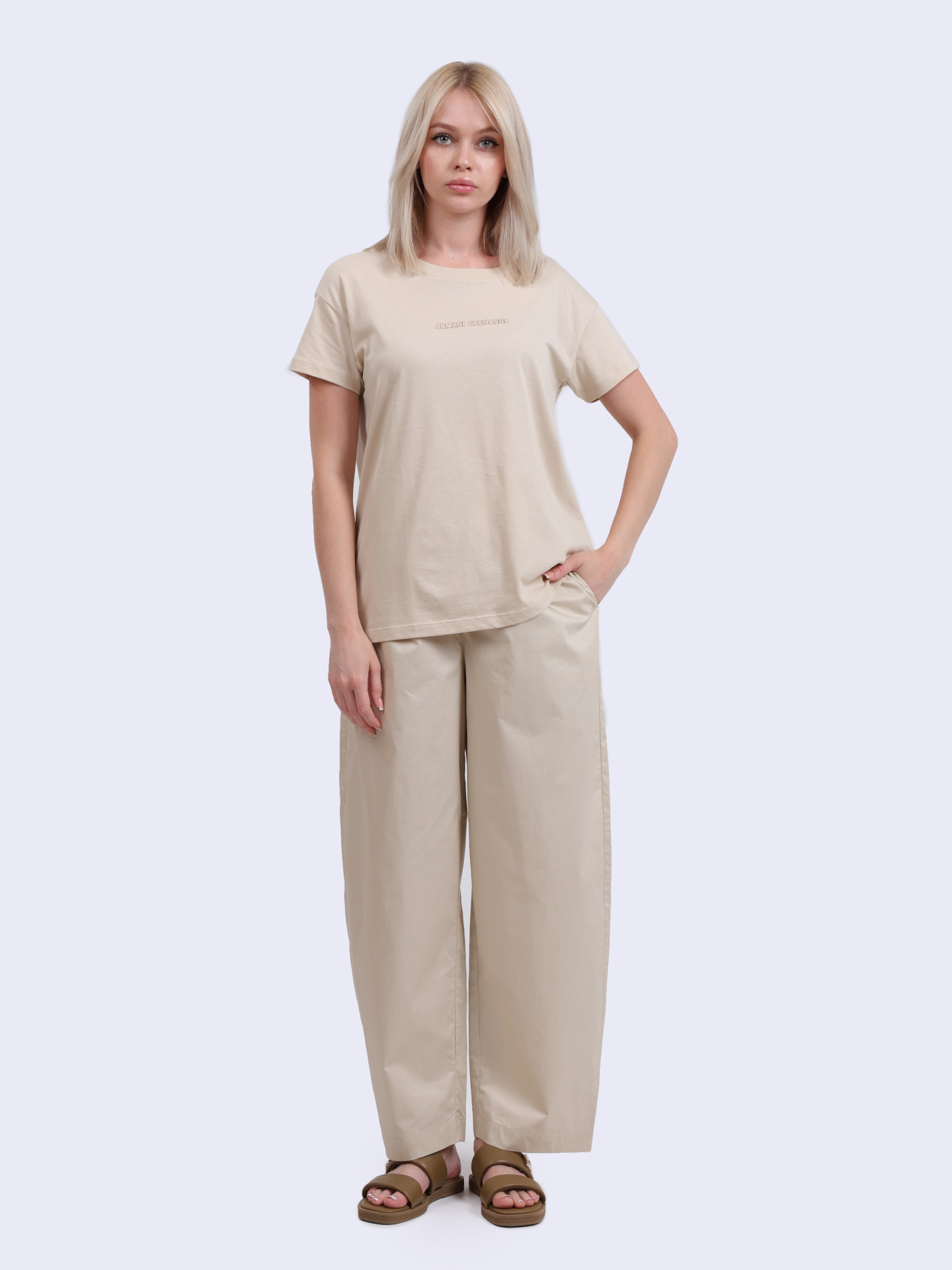 Футболка Armani Exchange XW000534 AF10359 U1092 хлопковая женская — купить в интернет-магазине Verdistore