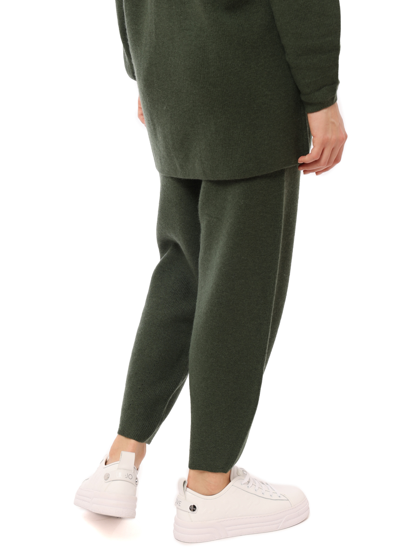 Брюки Armani Exchange 6LYP1Y YMT8Z 1880 хаки женские из шерсти — купить в интернет-магазине Verdistore