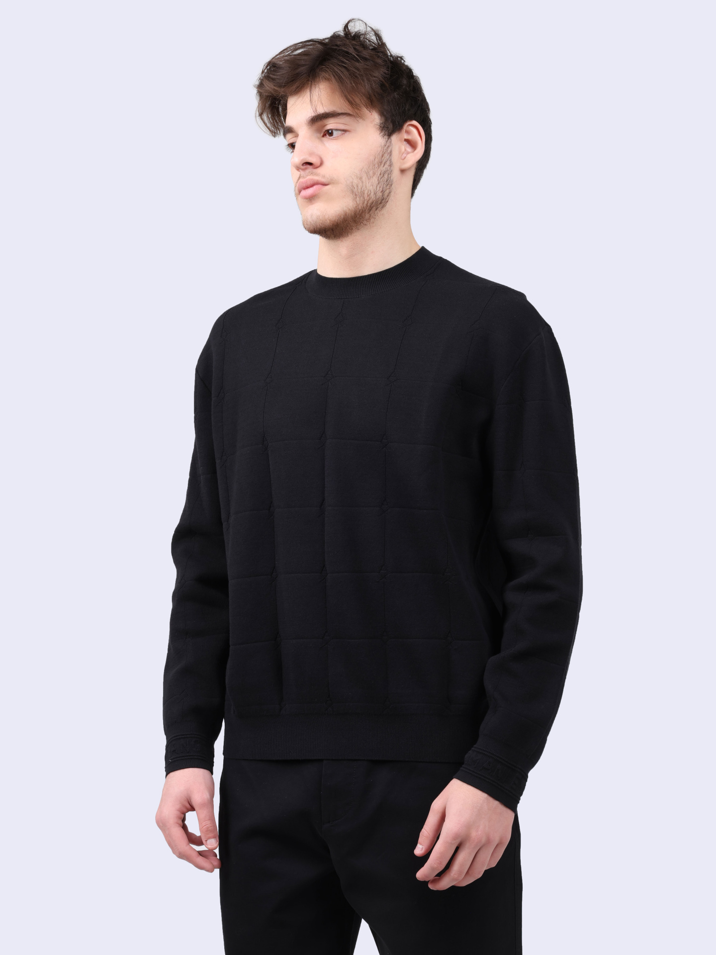 Свитшот Armani Exchange 6DZM6C ZM5AZ 1200 черный мужской — купить в интернет-магазине Verdistore