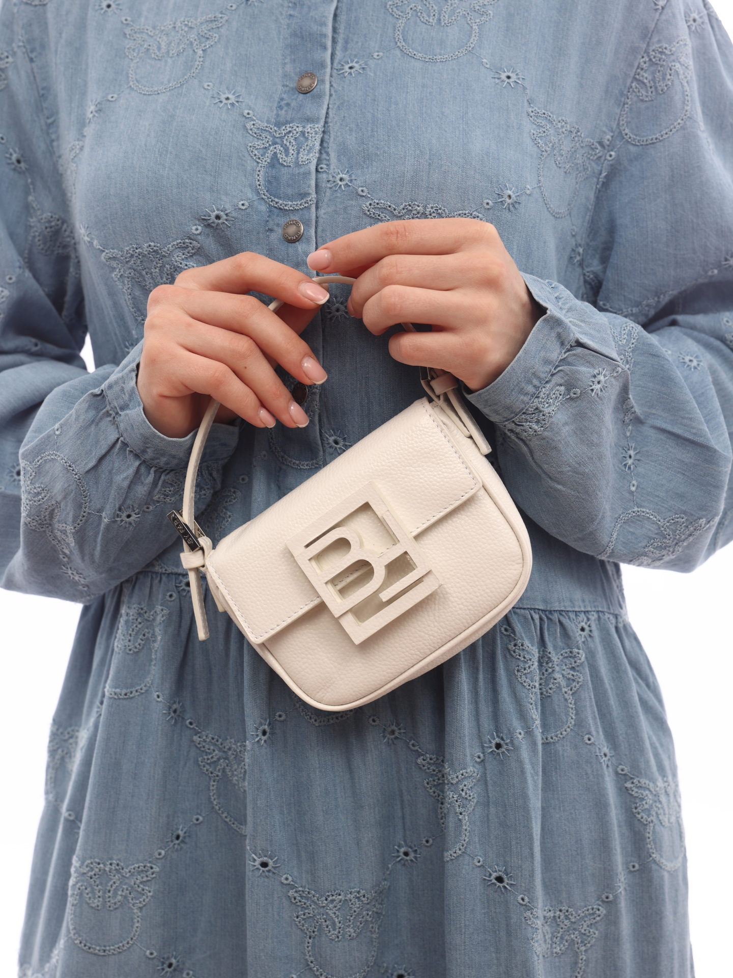 Сумка By Far 22CRALFOWHGGSMA WH белая женская из кожи — купить в интернет-магазине Verdistore