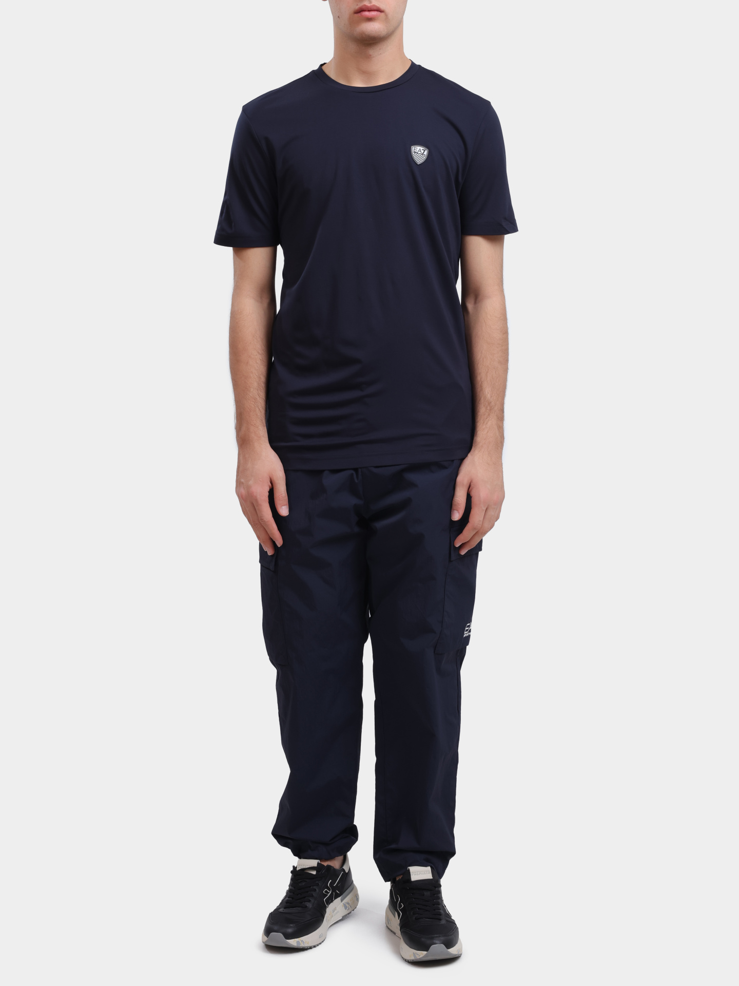 Футболка EA7 8NPT16 PJRGZ 1562 синяя мужская — купить в интернет-магазине Verdistore