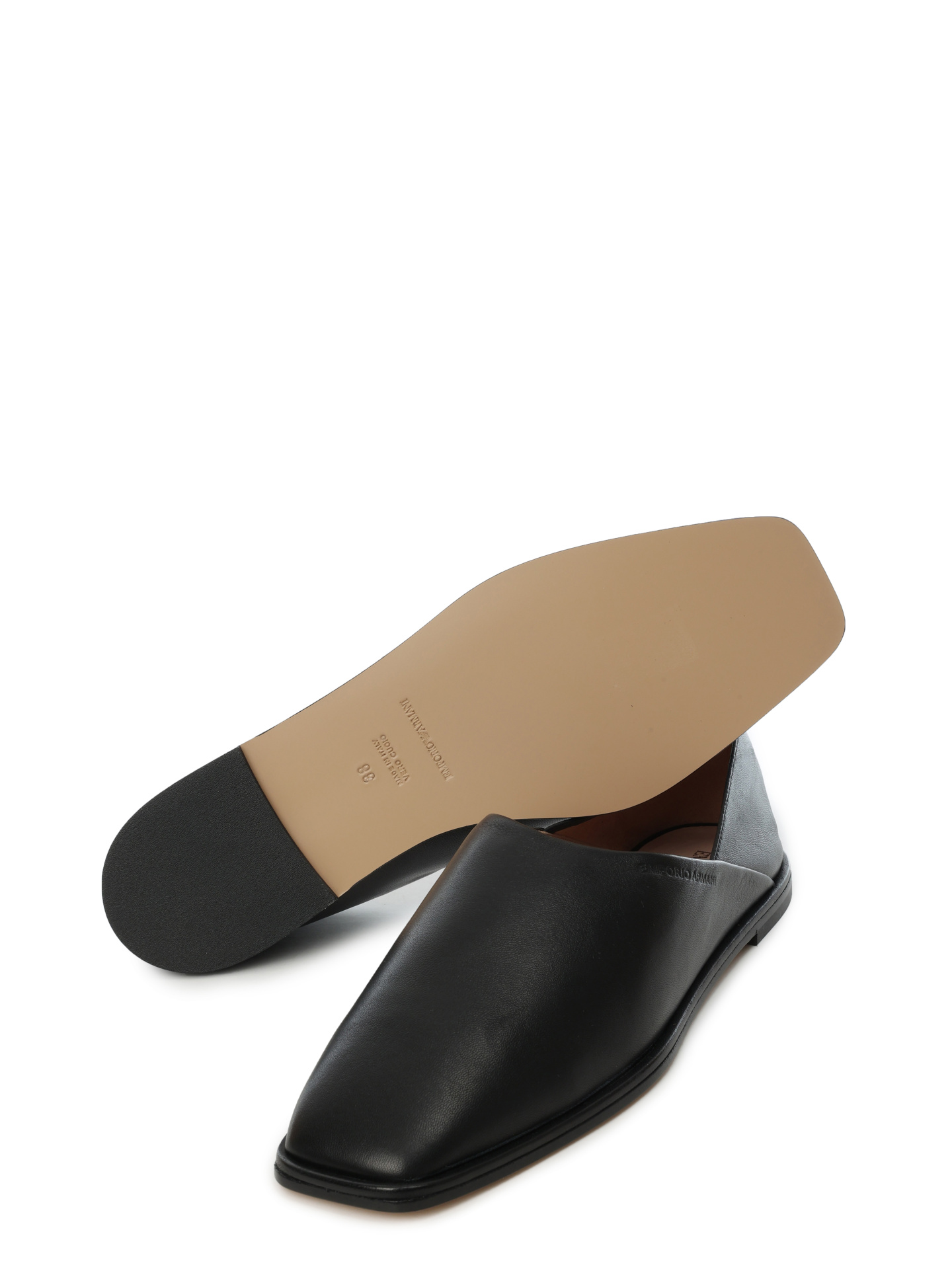 Балетки Emporio Armani X3D293 XF271 00002 кожаные женские — купить в интернет-магазине Verdistore