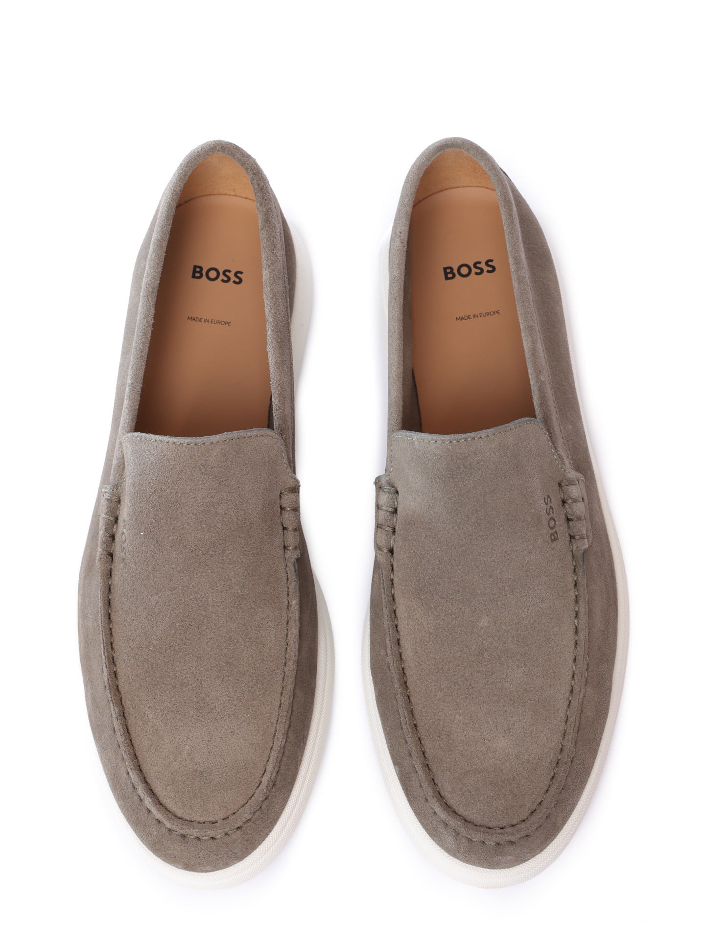 Лоферы Boss 50543083 342 хаки мужские из замши — купить в интернет-магазине Verdistore