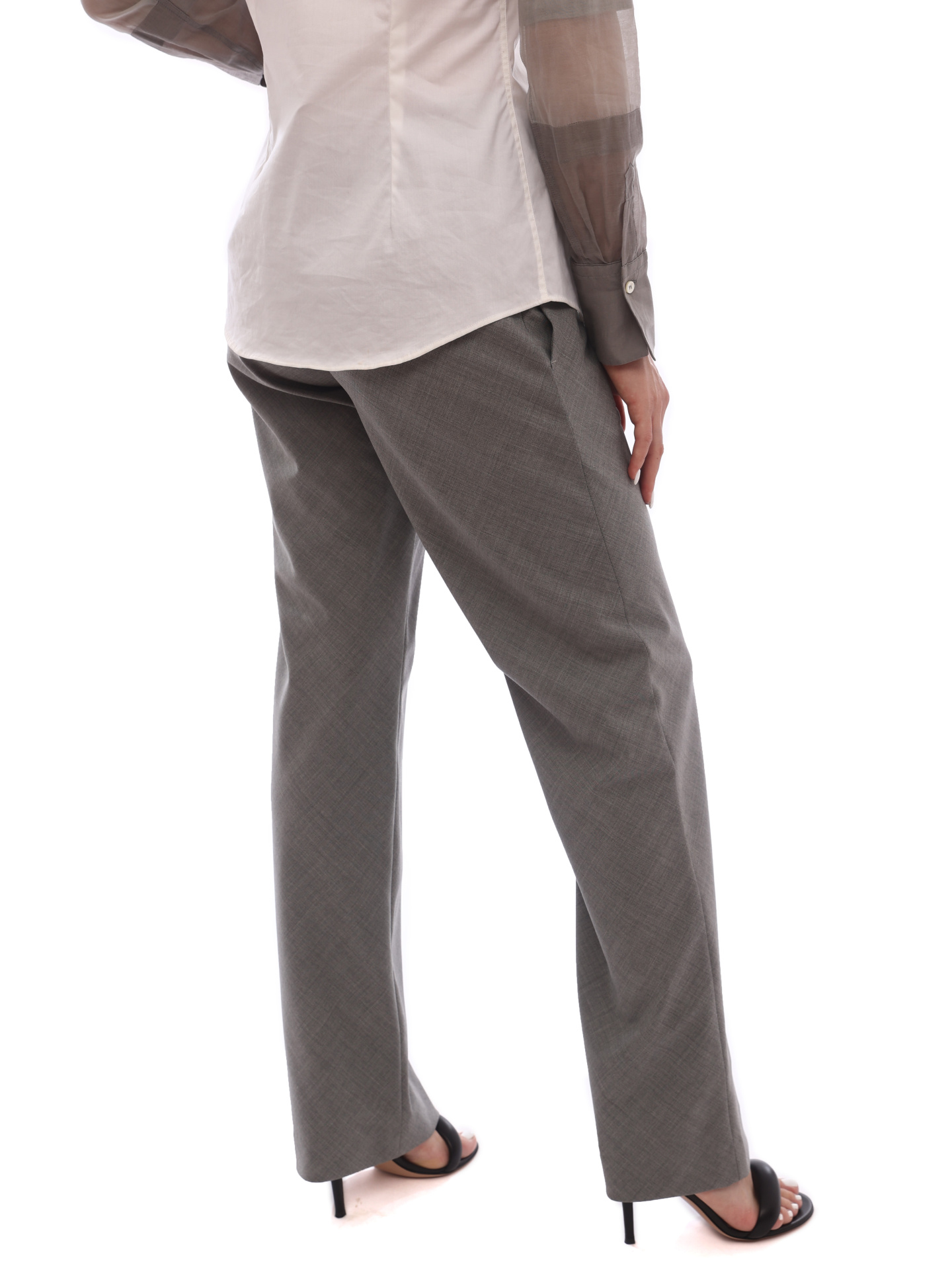 Брюки Brunello Cucinelli M0P013311 серые женские — купить в интернет-магазине Verdistore