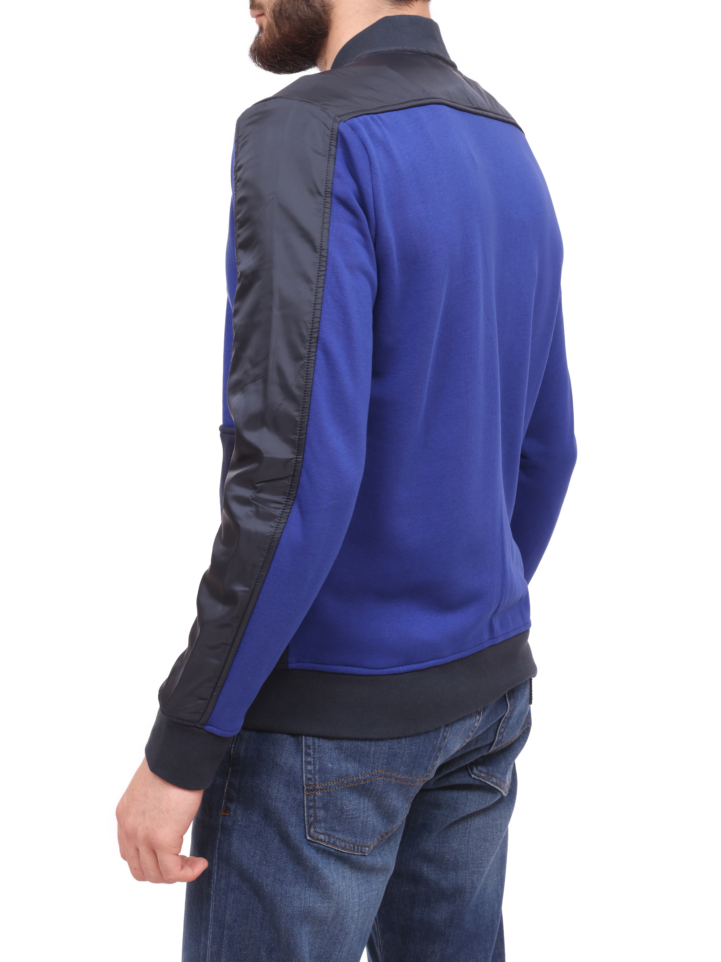 Мастерка Armani Exchange 3KZMGF ZJ8CZ 05DM комбинированная мужская на молнии — купить в интернет-магазине Verdistore