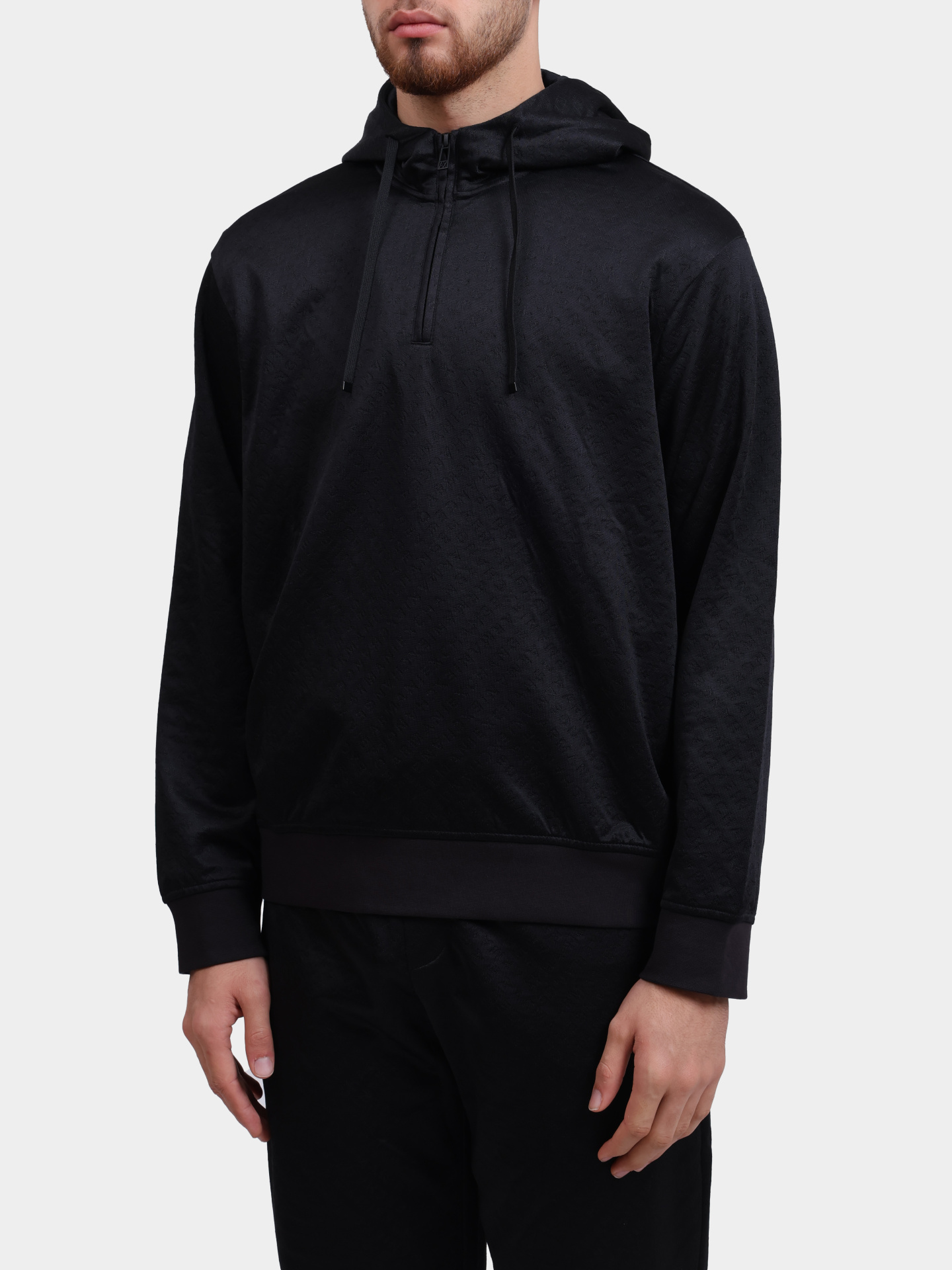 Толстовка Armani Exchange XM001355 AF16259 FC022 черная мужская — купить в интернет-магазине Verdistore