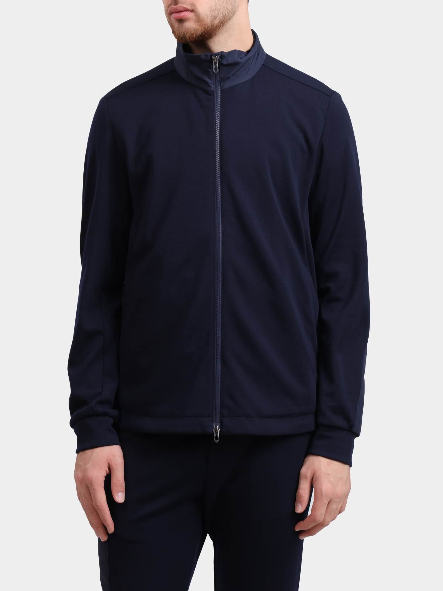 Мастерка Sease WK034TJ073 B13 темно-синяя мужская с нейлоновыми вставками — купить в интернет-магазине Verdistore