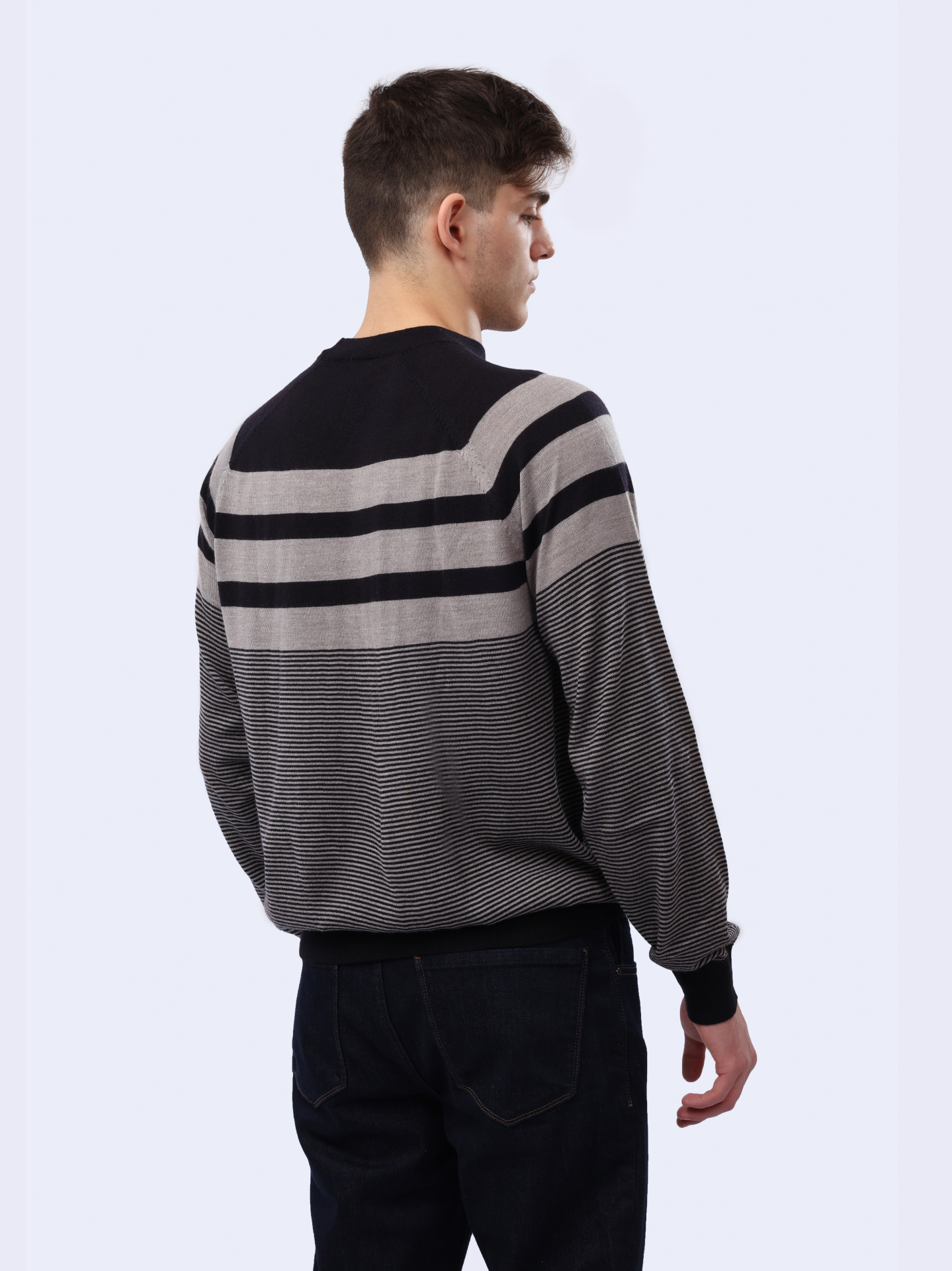 Свитер Armani Exchange 6DZM2K ZMM9Z 25FV полосатый мужской — купить в интернет-магазине Verdistore