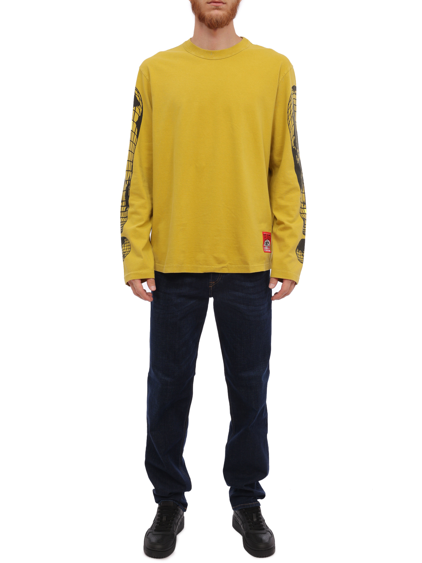 Лонгслив Diesel A110720DNAW5FY хлопковый мужской — купить в интернет-магазине Verdistore