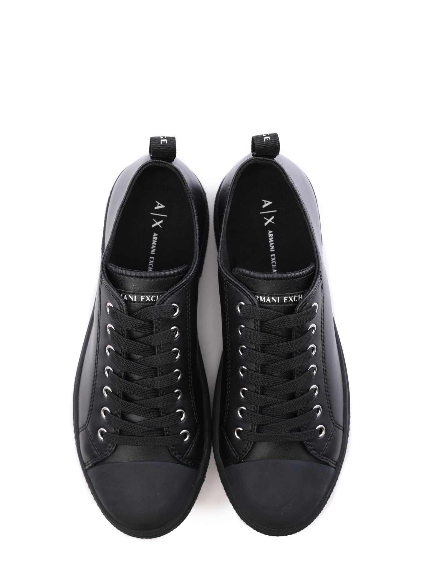 Кеды Armani Exchange XDX095 XV571 00002 черные женские из кожи — купить в интернет-магазине Verdistore