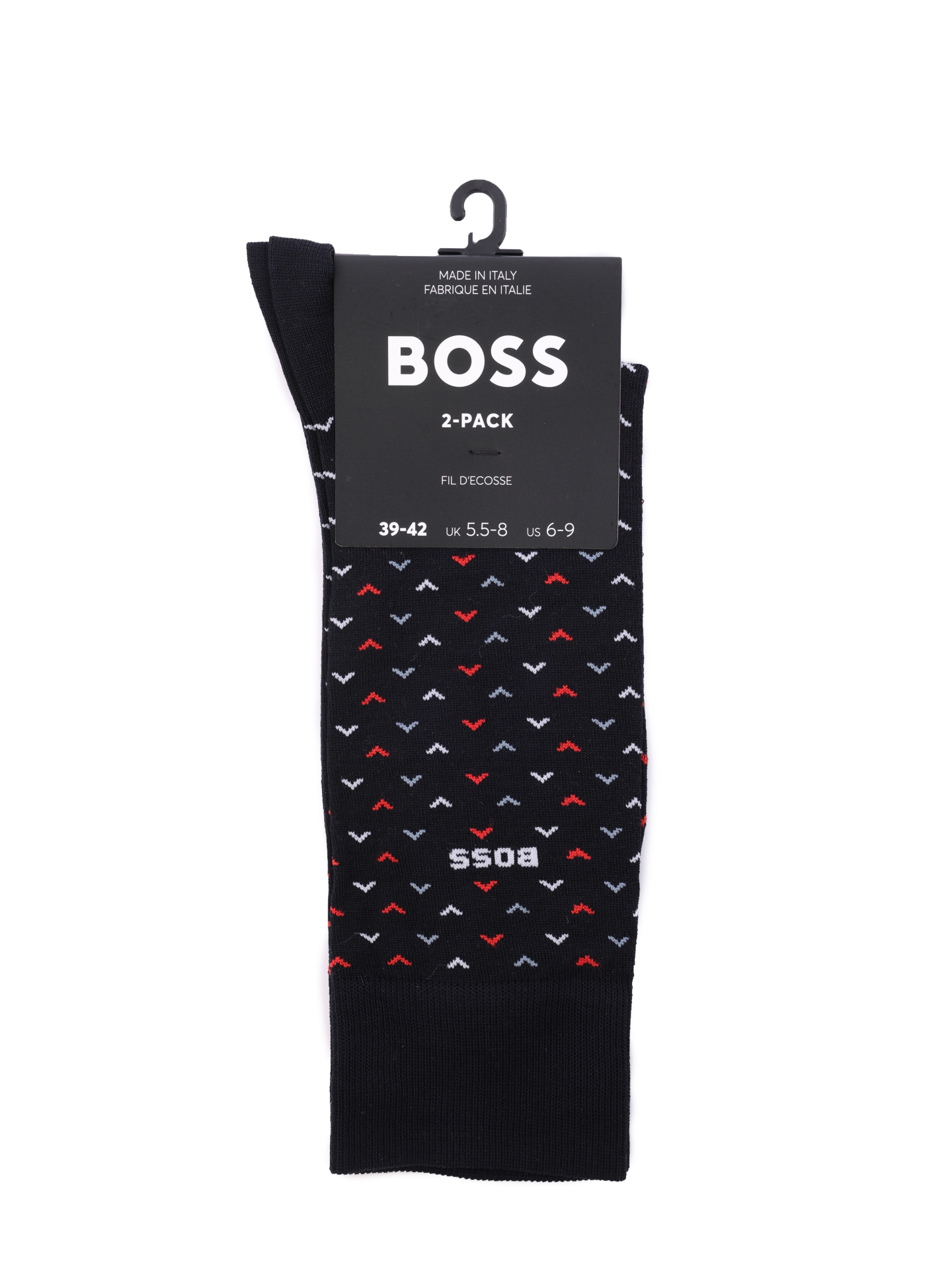 Носки Boss 50491160 401 темно-синие мужские с принтом — купить в интернет-магазине Verdistore