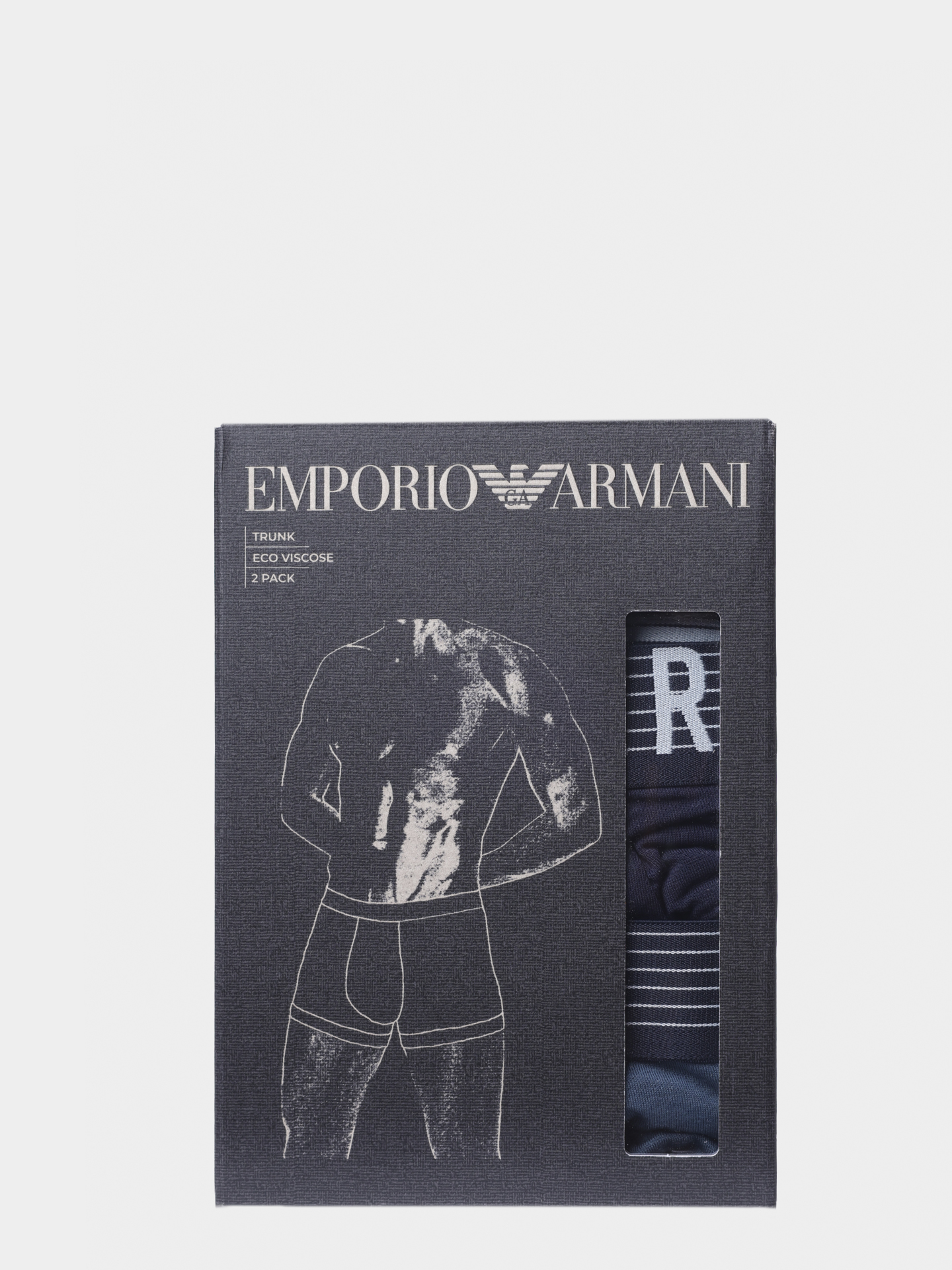 Трусы комплект 2 пары Emporio Armani EM001014 AF18893 MB185 мужские в трех разных оттенках  — купить в интернет-магазине Verdistore