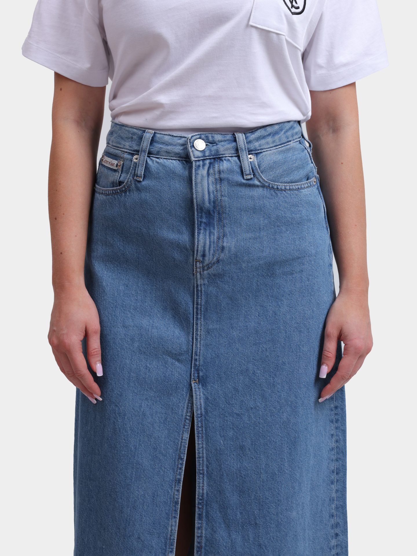 Юбка Calvin Klein Jeans J20J225192 1AA джинсовая женская — купить в интернет-магазине Verdistore