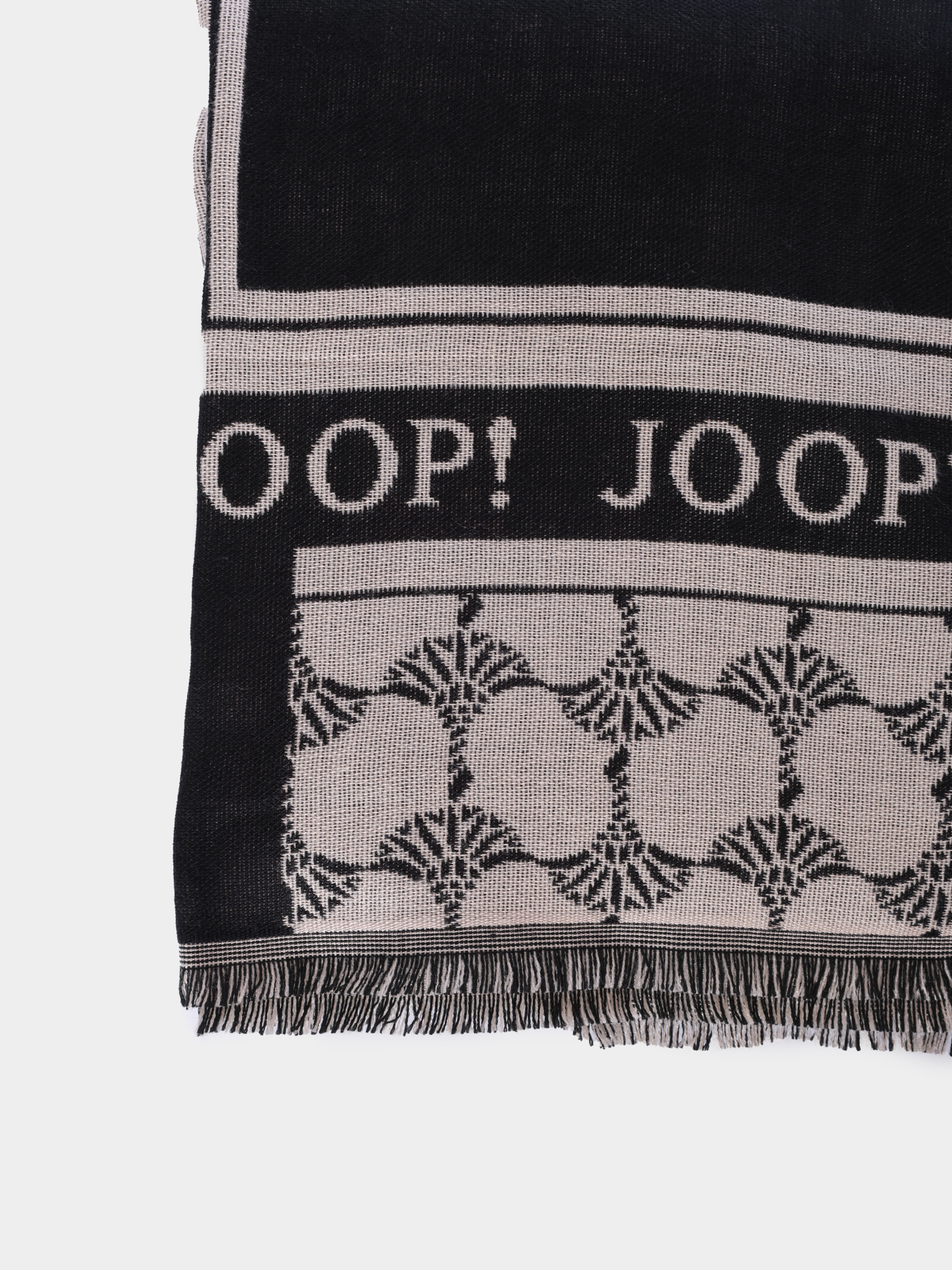 Палантин JOOP! 58 JW221A103 30030063 00001 черный с крупным принтом  — купить в интернет-магазине Verdistore
