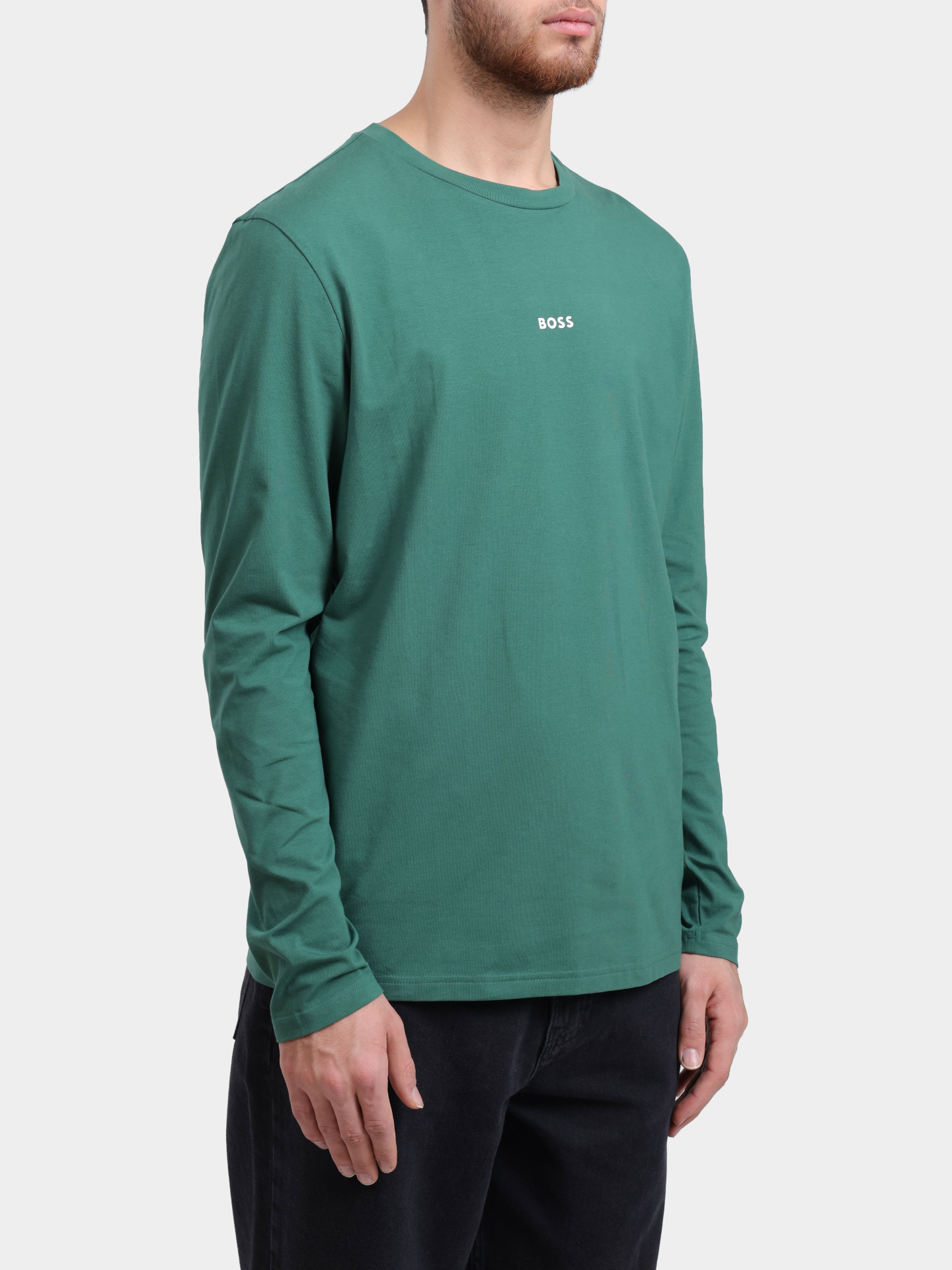 Лонгслив Boss 50473286 343 хлопковый мужской  — купить в интернет-магазине Verdistore