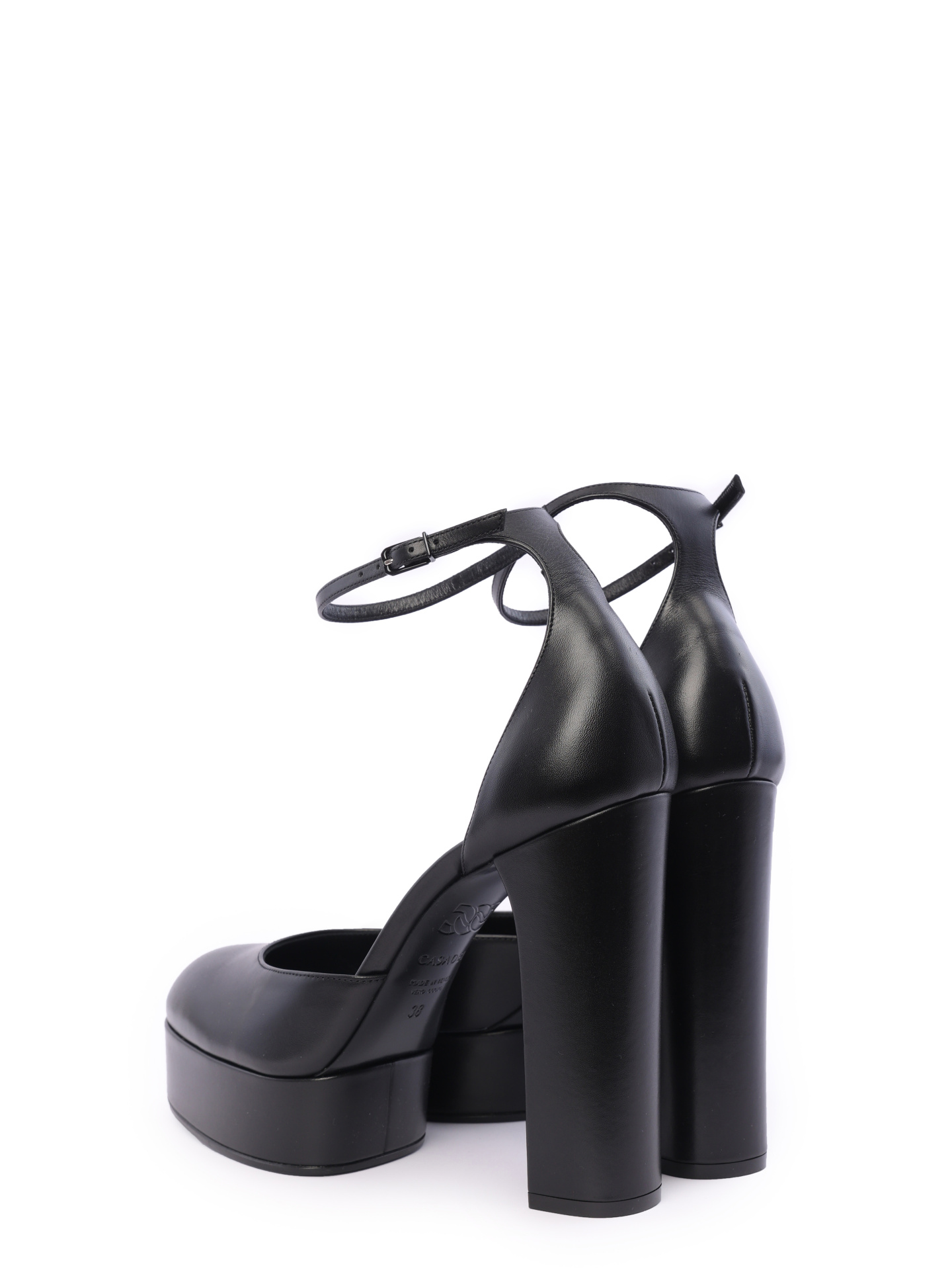 Туфли Casadei 1H977W1201LOVEC9000 черные женские из кожи — купить в интернет-магазине Verdistore