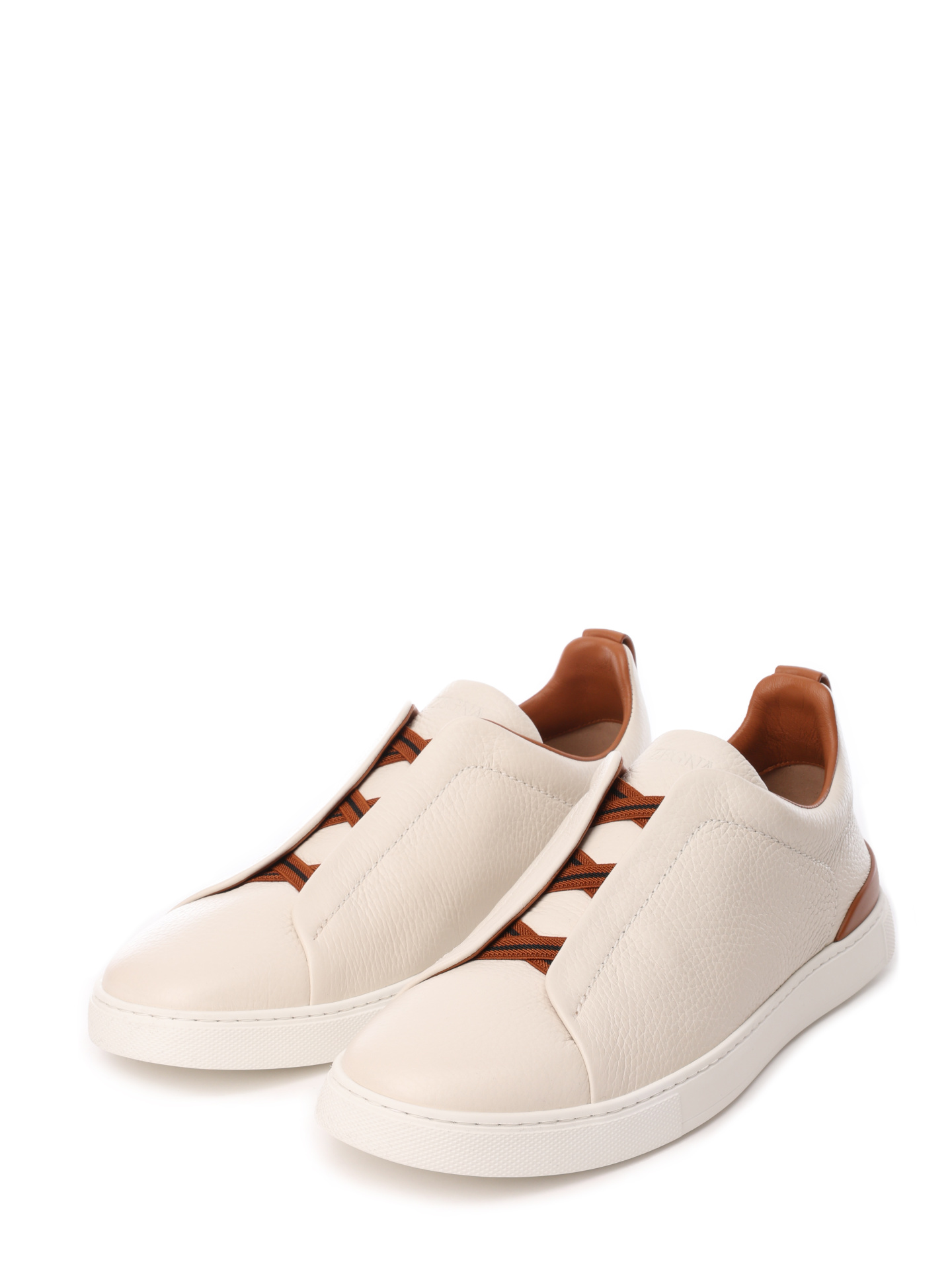 Кеды белые с рыжими вставками сзади — купить в интернет-магазине Verdistore