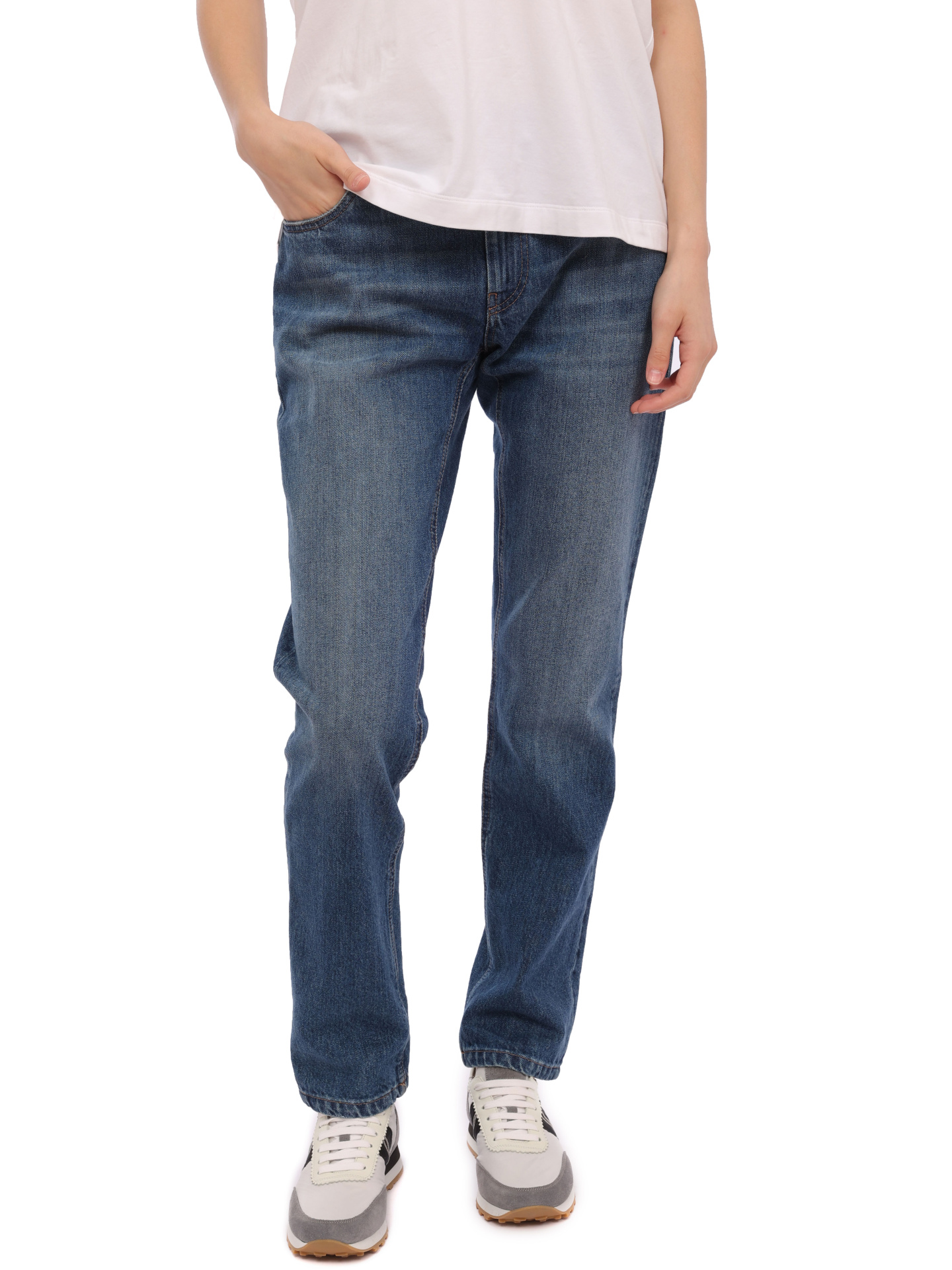 Джинсы Brunello Cucinelli MA095P5272 синие женские — купить в интернет-магазине Verdistore