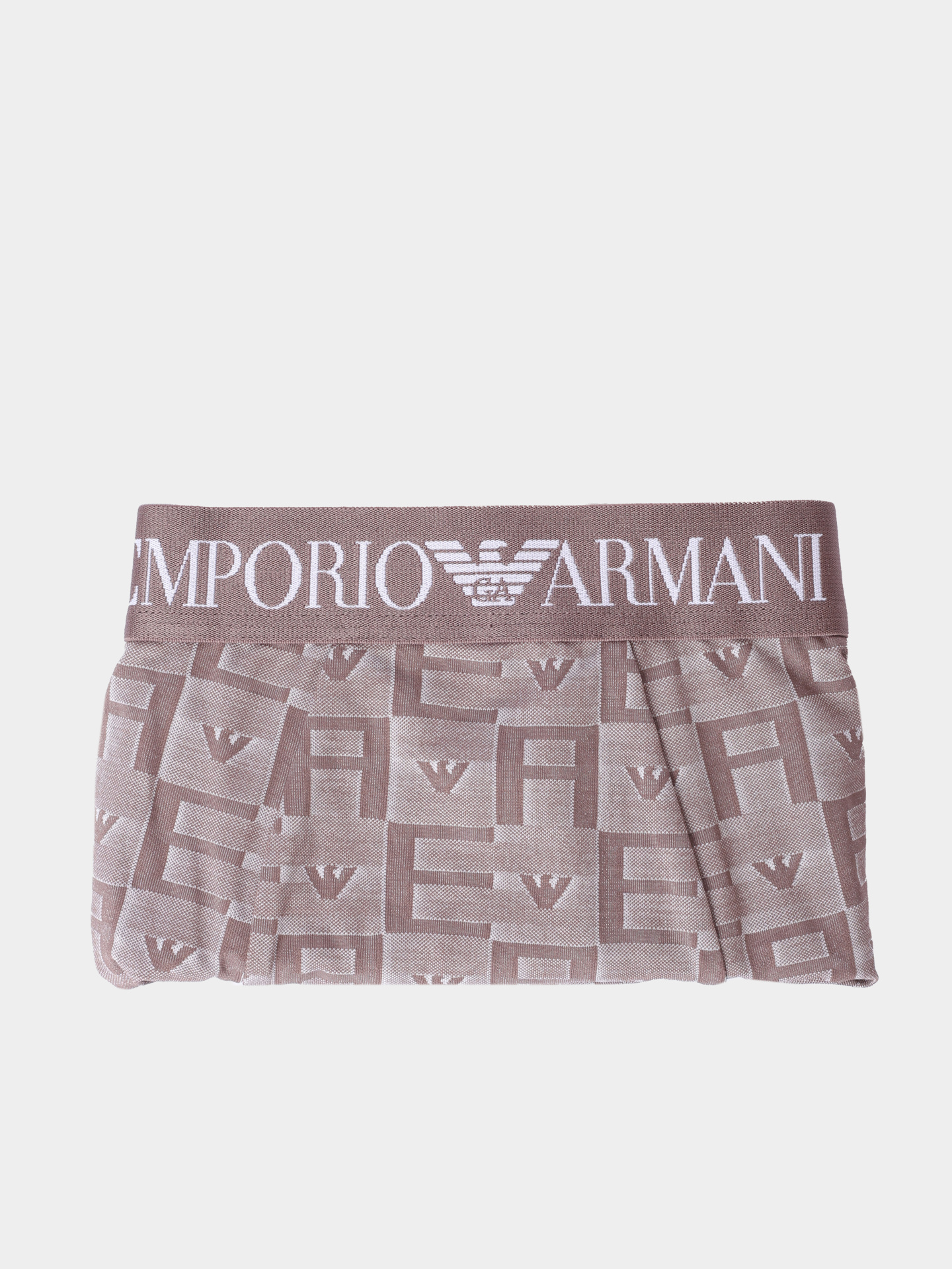 Трусы Emporio Armani EM000232 AF19198 F6017 бежевые мужские с монограммным логотипом — купить в интернет-магазине Verdistore