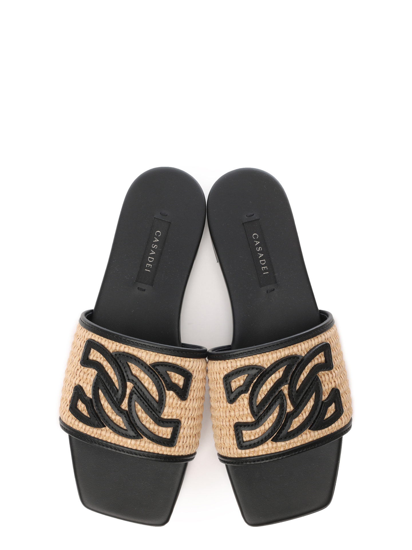 Шлепанцы Casadei 1M359X0001PORTFA462 комбинированные женские — купить в интернет-магазине Verdistore