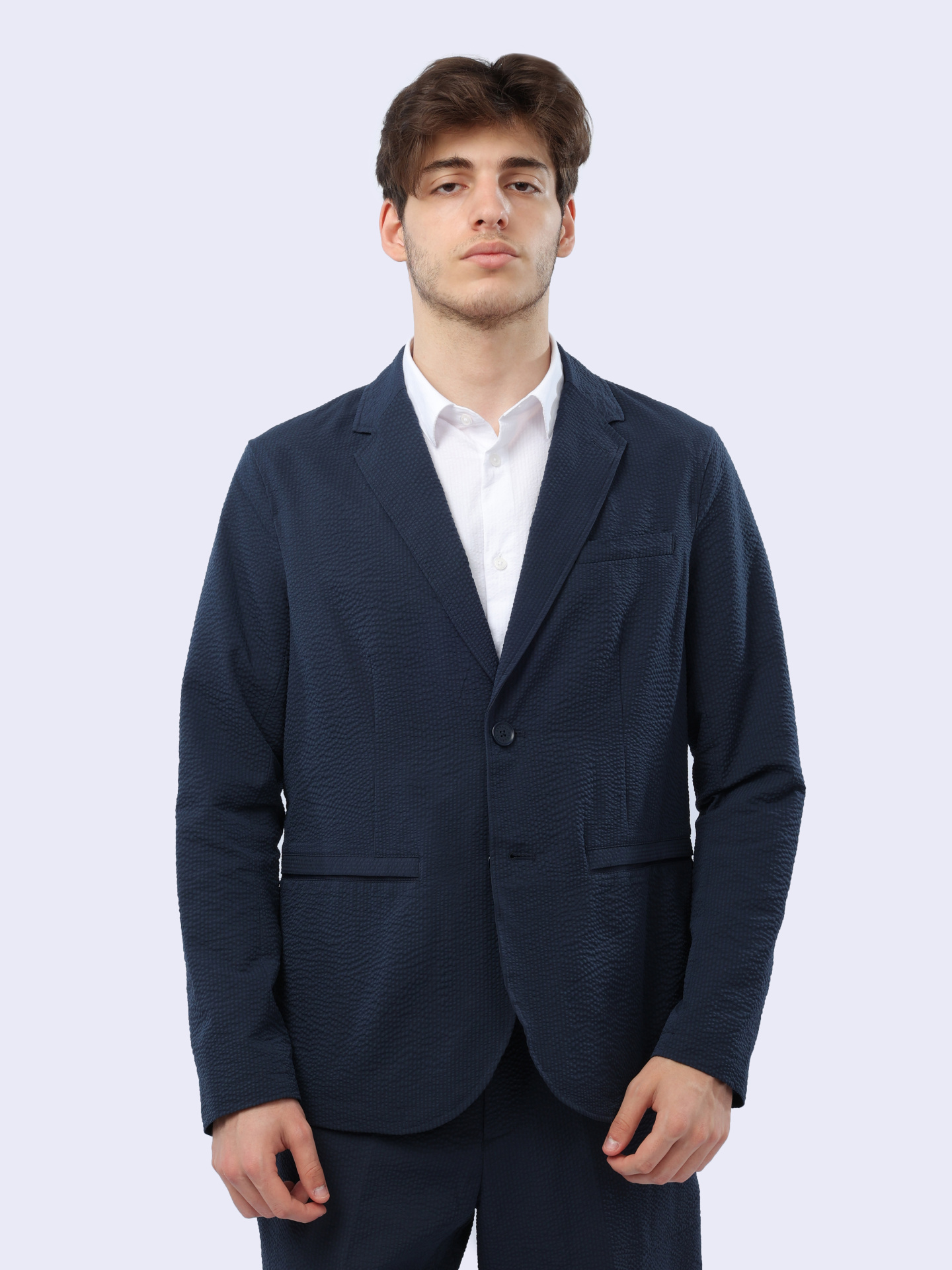 Пиджак Armani Exchange 3DZG23 ZN1AZ 15BA темно-синий мужской — купить в интернет-магазине Verdistore