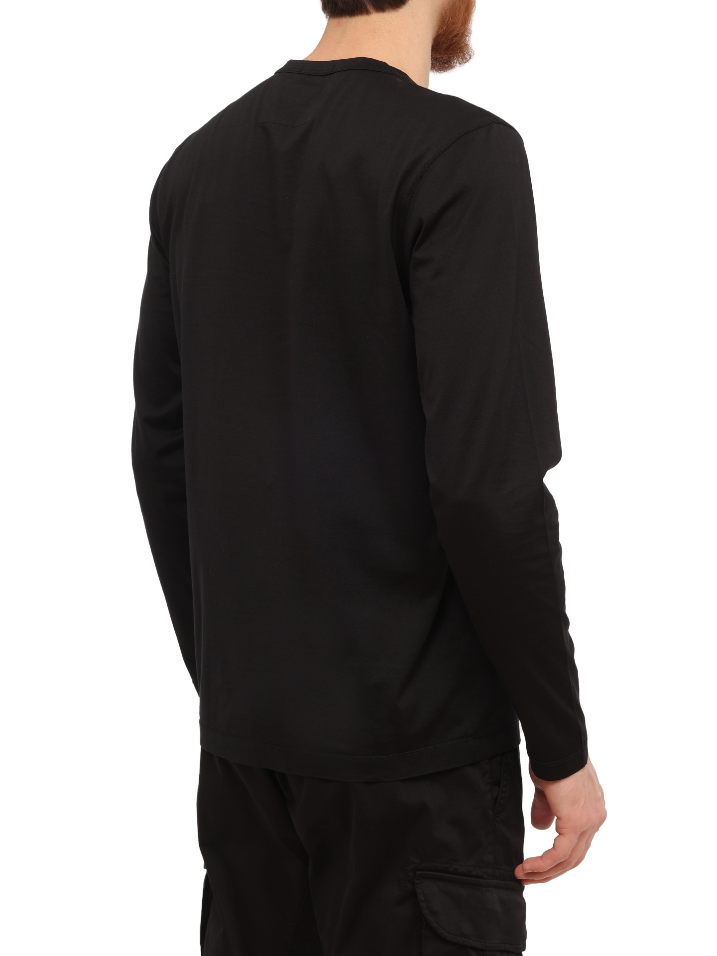 Лонгслив C.P. Company 16CMTS089A-006374G 999 черный мужской — купить в интернет-магазине Verdistore