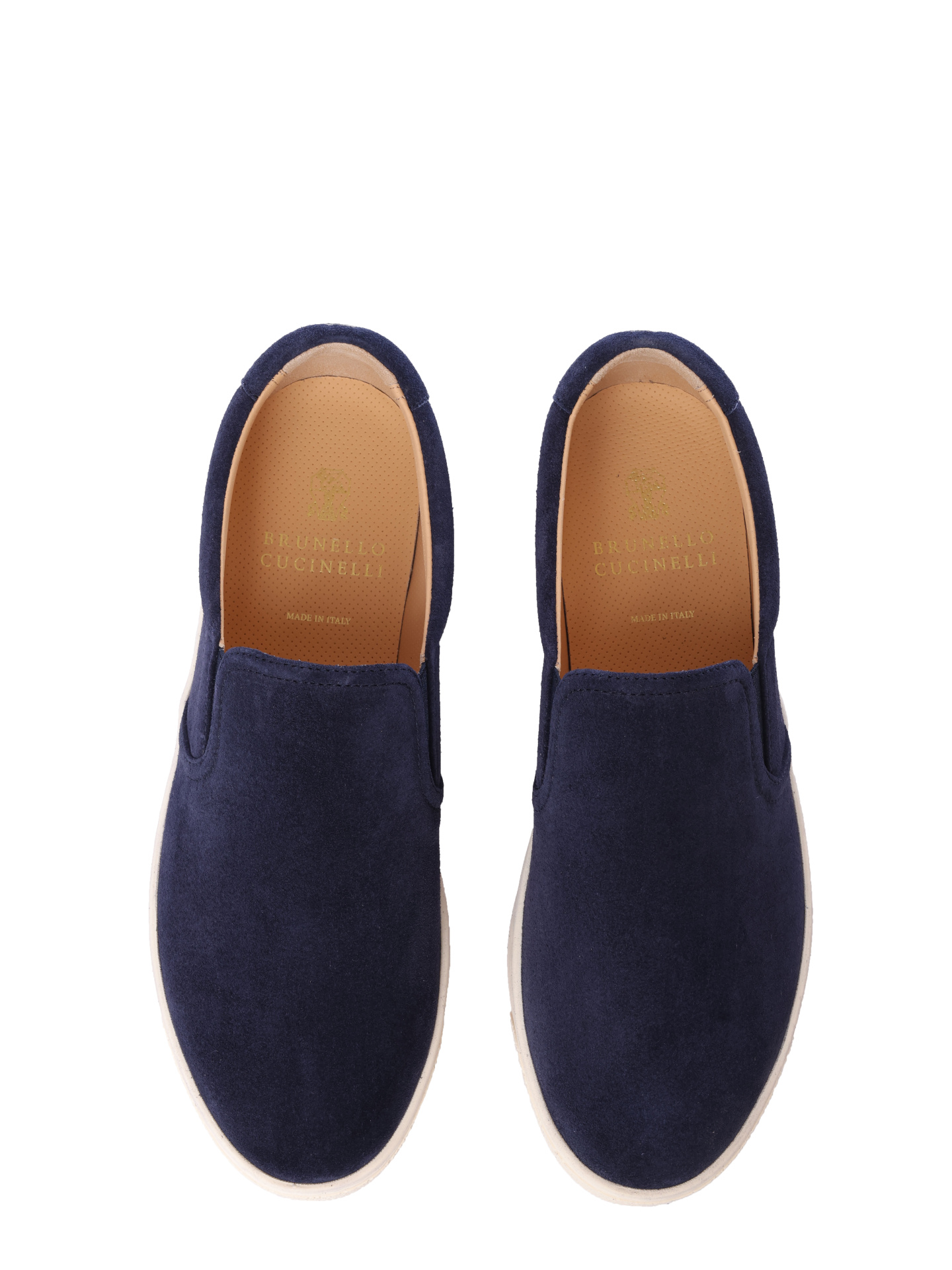 Слипоны Brunello Cucinelli MZUSILN332 C6757 замшевые мужские — купить в интернет-магазине Verdistore