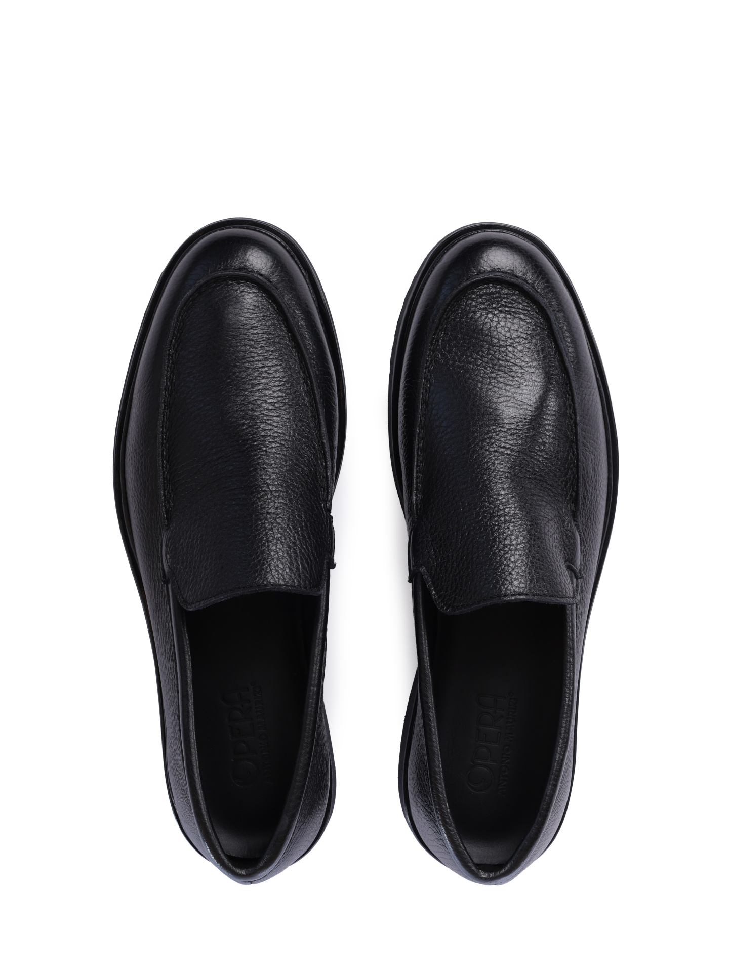 Лоферы Antonio Maurizi ALONSO / NERO черные мужские из зернистой кожи — купить в интернет-магазине Verdistore