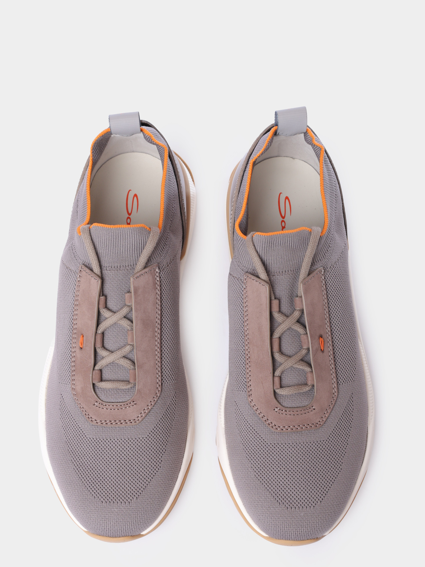 Кроссовки Santoni MBIG21601BICCHODE62 текстильные мужские — купить в интернет-магазине Verdistore