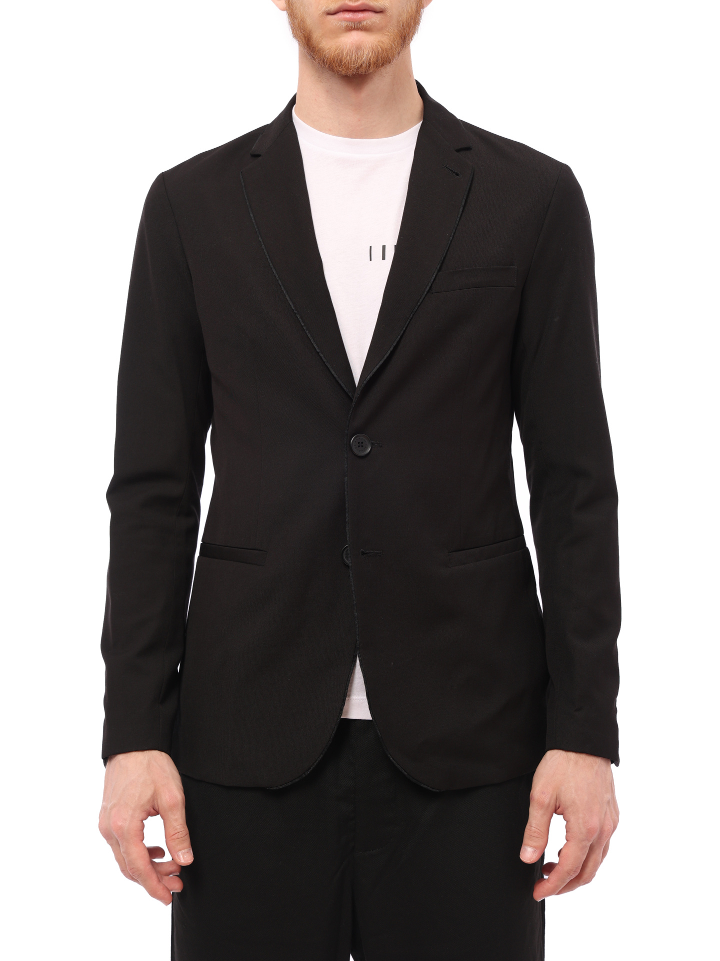 Пиджак Armani Exchange 6LZG06 ZNV0Z 1200 черный мужской однобортный — купить в интернет-магазине Verdistore