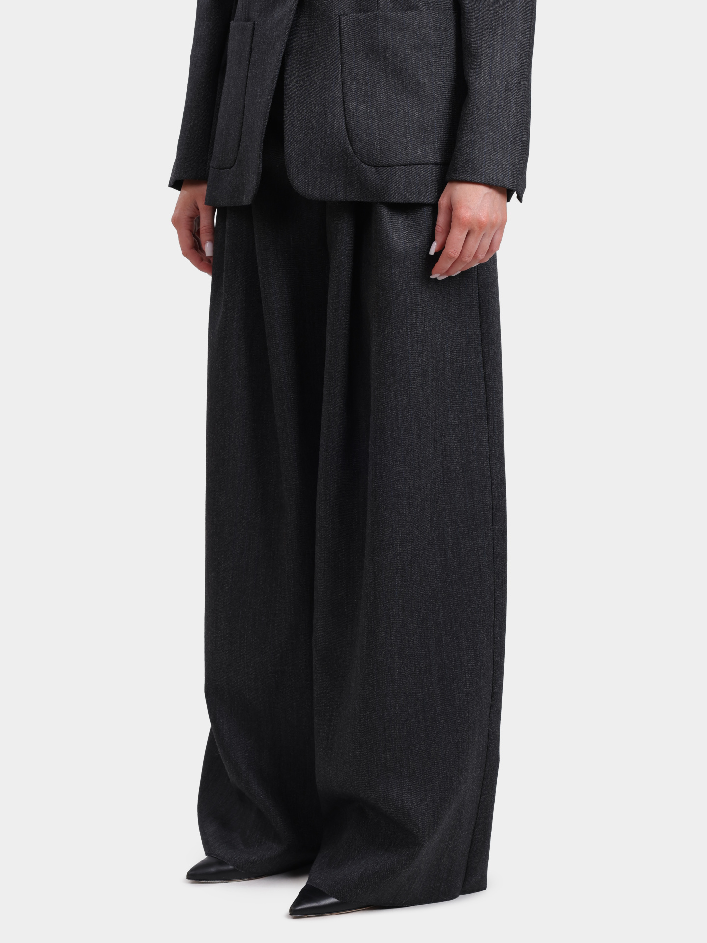 Брюки Marella ULTRA 004 женские серые свободного кроя — купить в интернет-магазине Verdistore