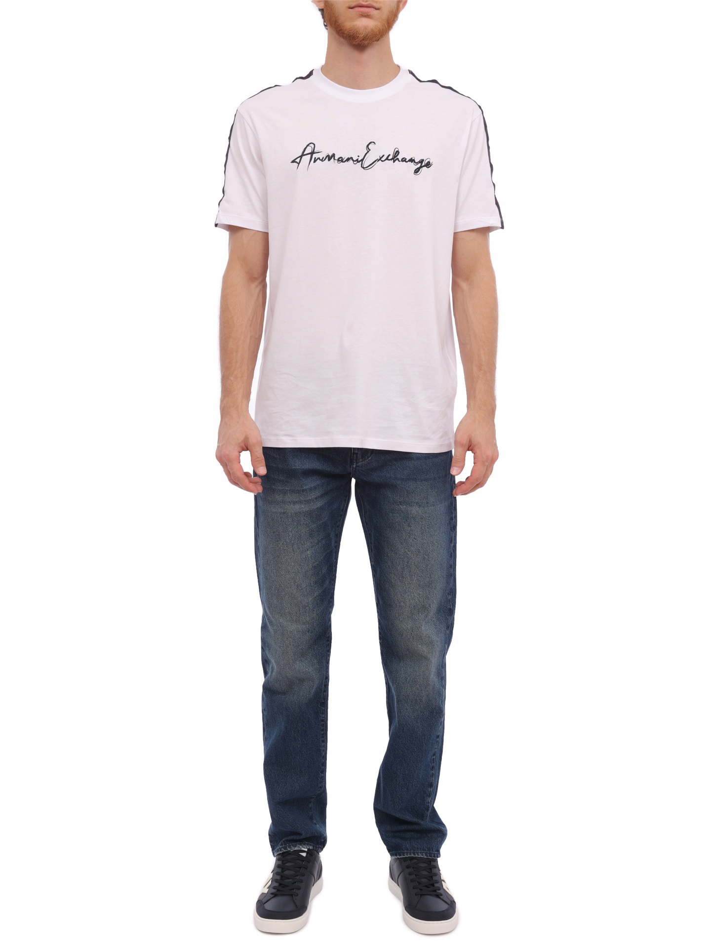 Джинсы Armani Exchange 6RZJ16 Z18JZ 1500 синие мужские с потертостями — купить в интернет-магазине Verdistore