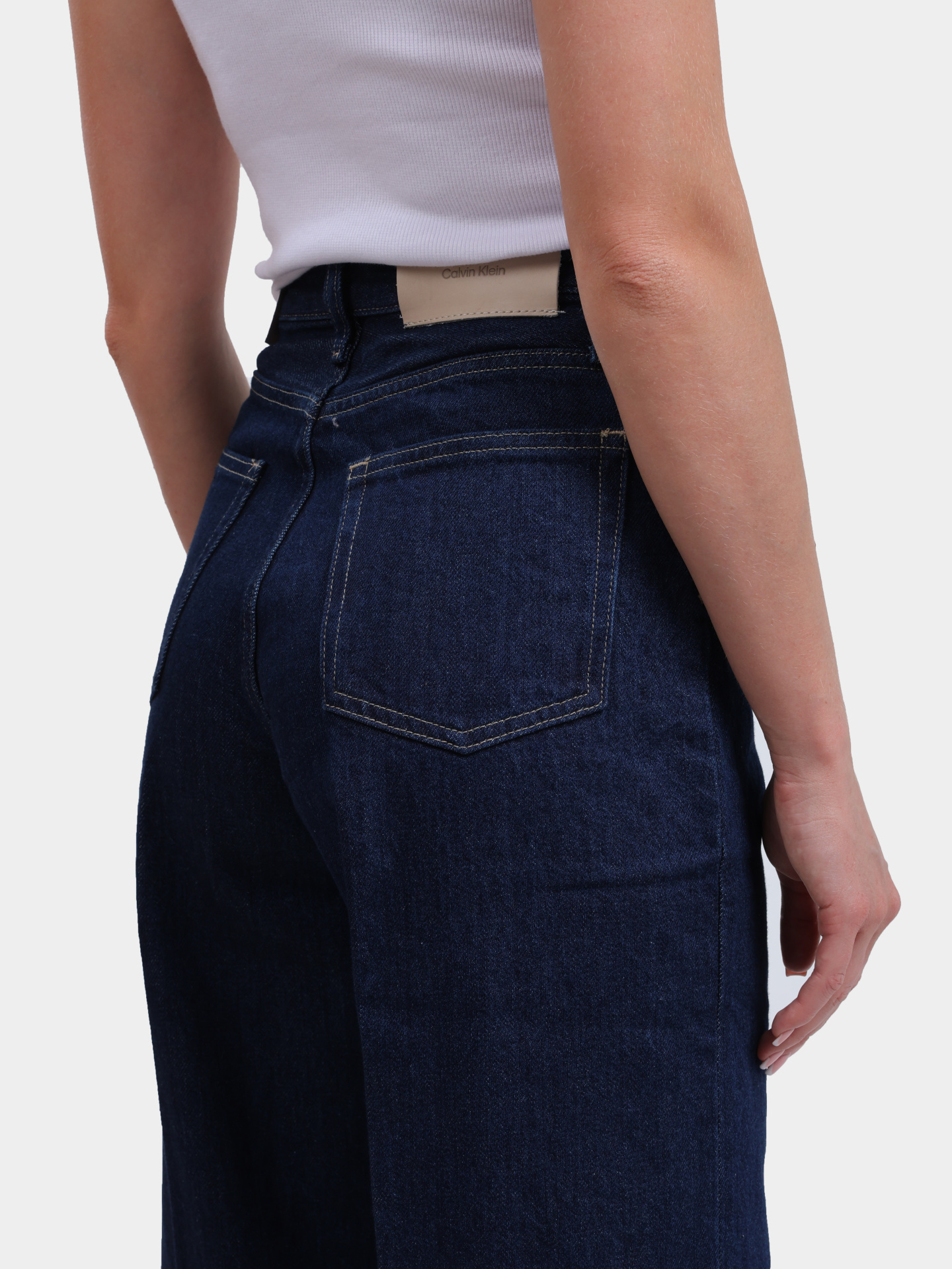 Джинсы Calvin Klein K20K20825332 1AQ темно-синие женские — купить в интернет-магазине Verdistore