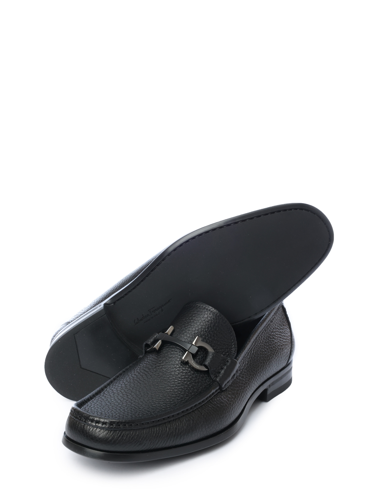 Лоферы 029392642848 из текстурной кожи с каблуком — купить в интернет-магазине Verdistore