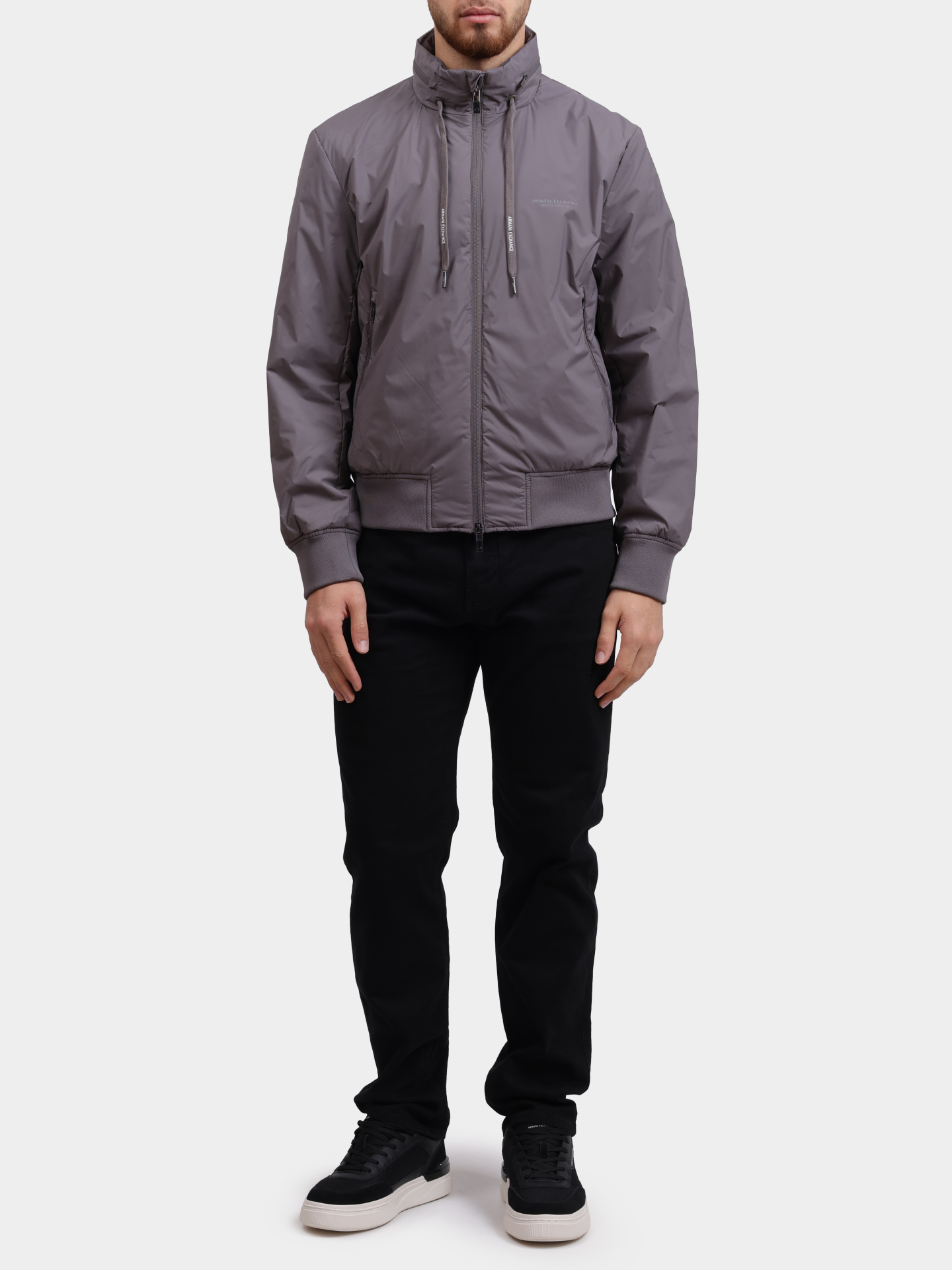 Куртка Armani Exchange XM001583 AF19196 U8092 серая мужская — купить в интернет-магазине Verdistore