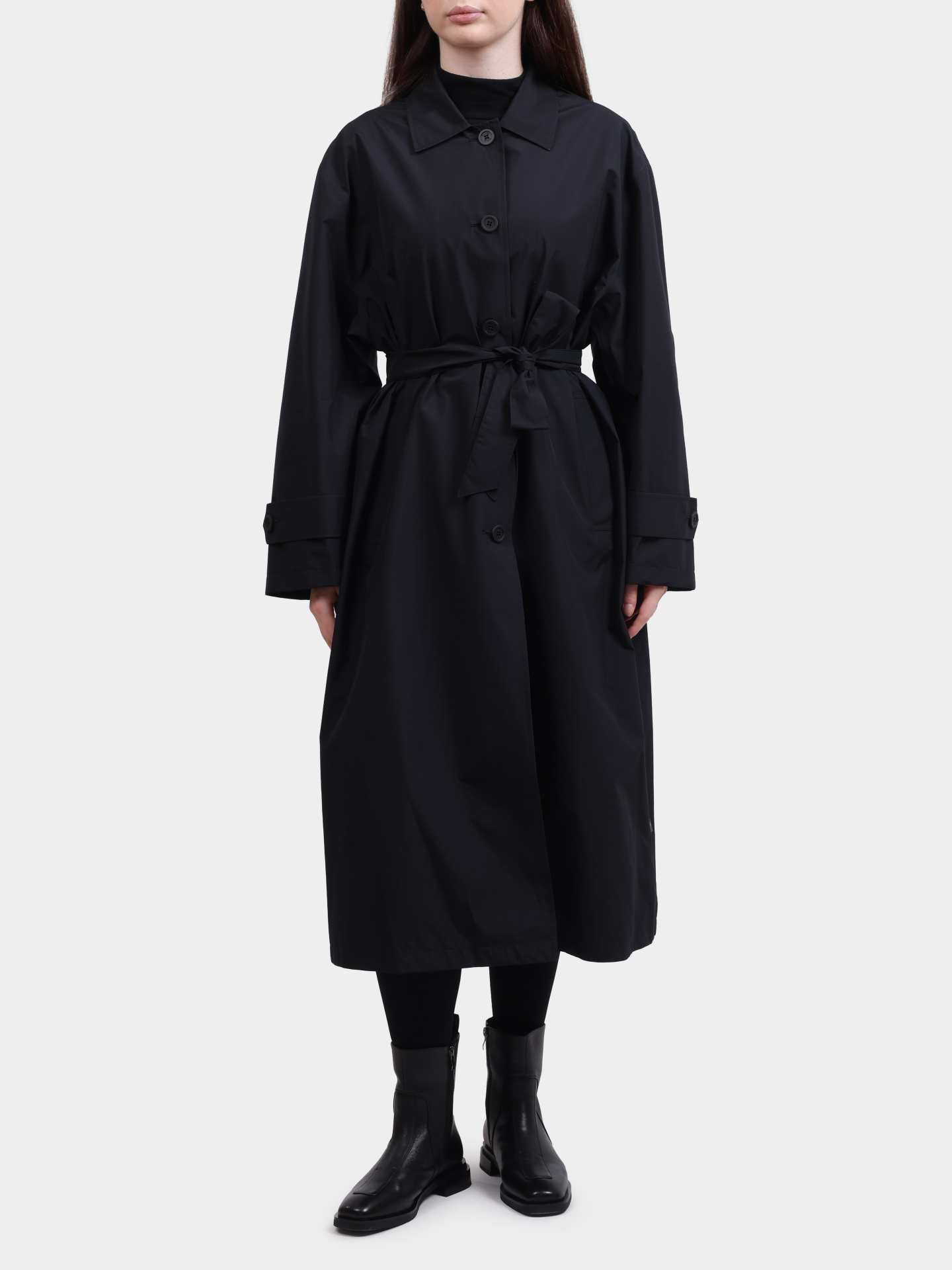 Тренч Herno IM000174D 11124 9300 черный женский — купить в интернет-магазине Verdistore