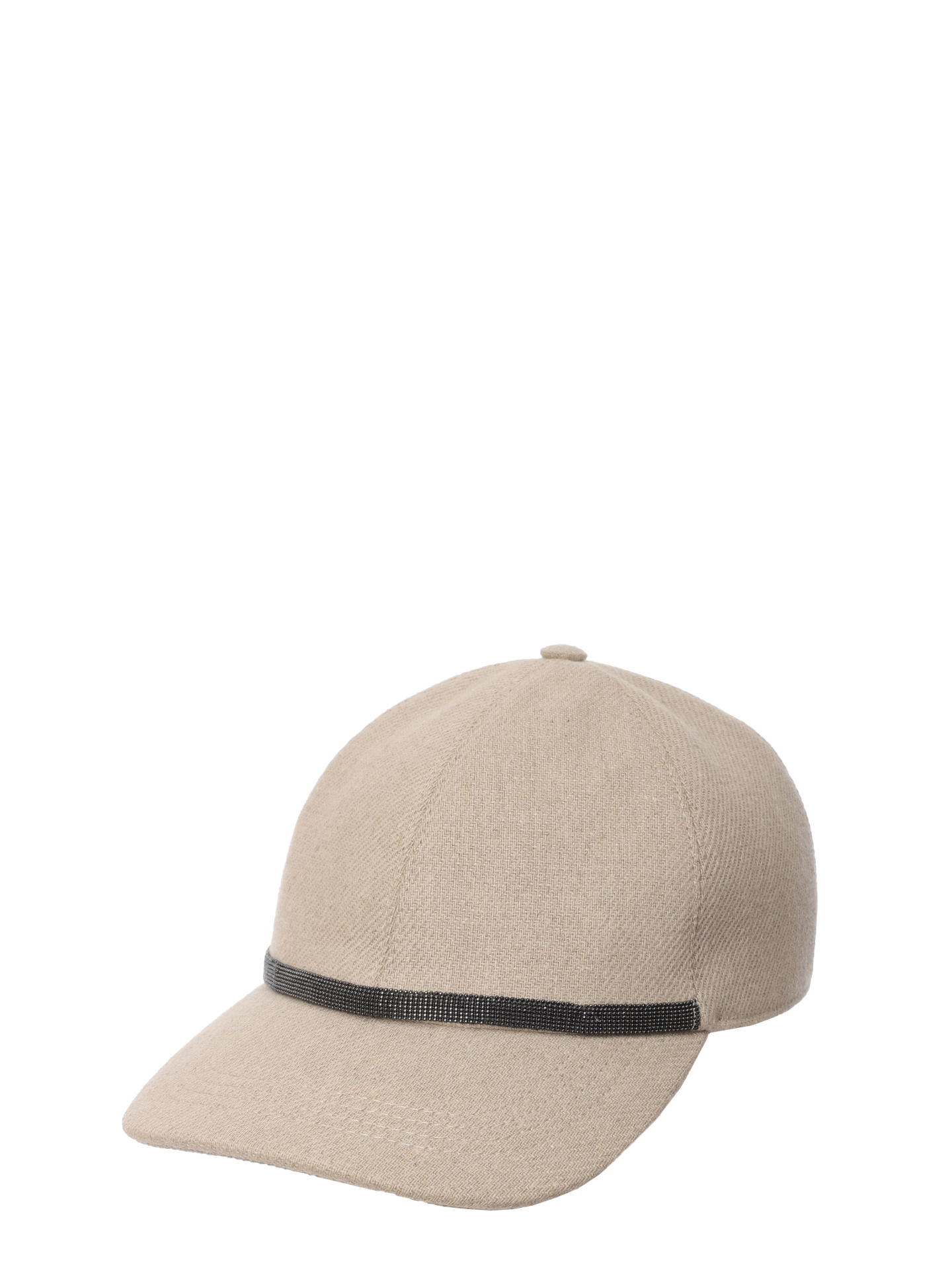 Бейсболка Brunello Cucinelli MCAP90076 C001 бежевая женская изо льна — купить в интернет-магазине Verdistore