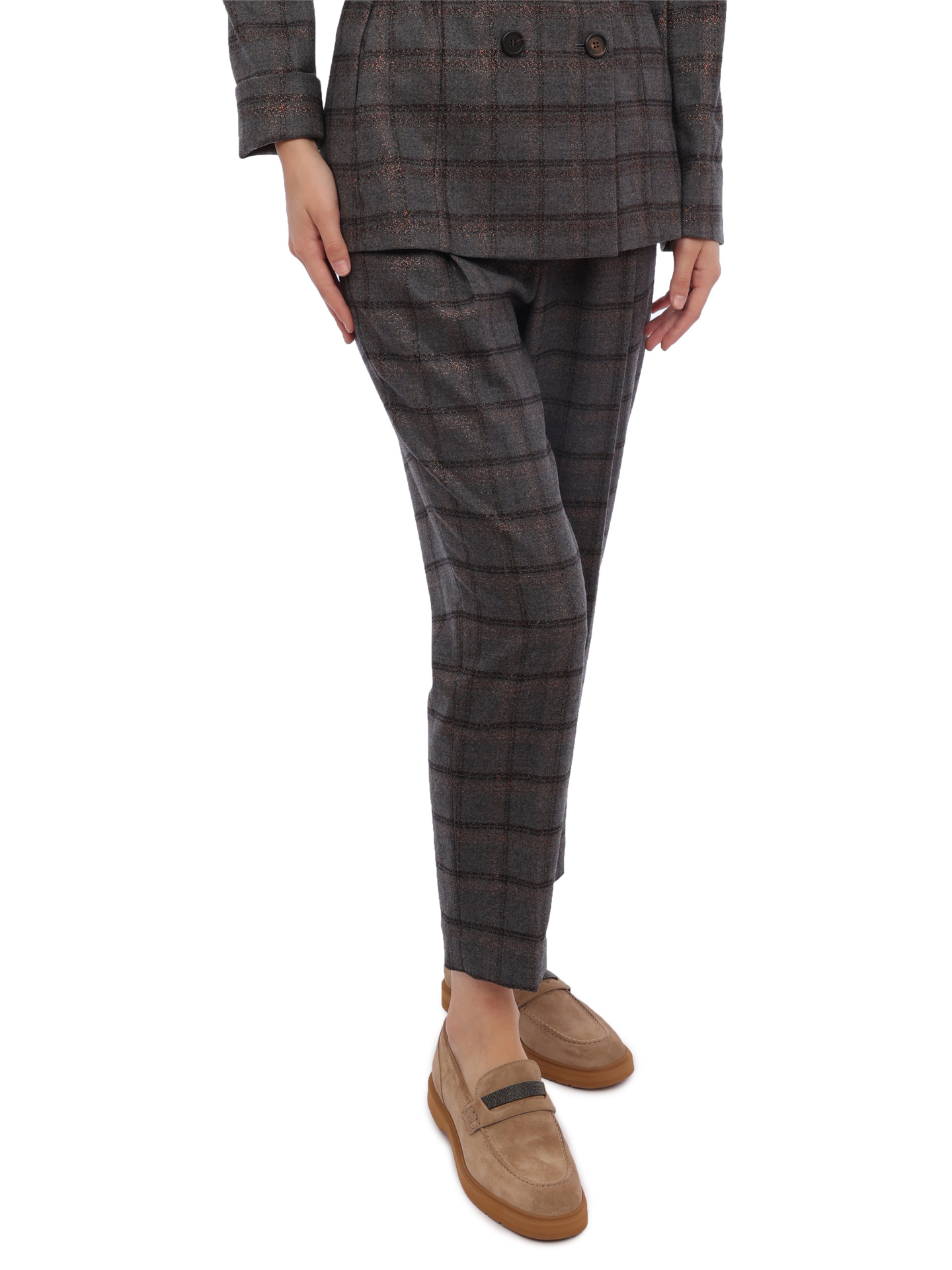 Костюм Brunello Cucinelli MB506T8308 клетчатый женский — купить в интернет-магазине Verdistore