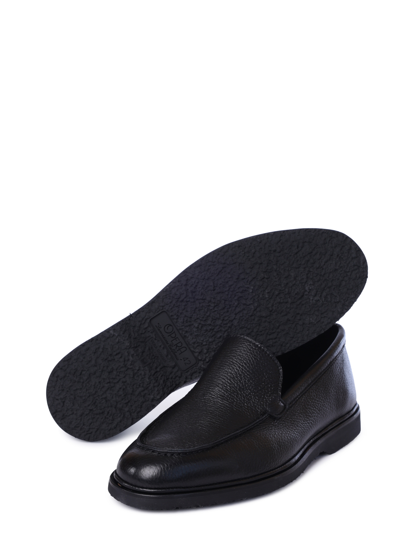 Лоферы Antonio Maurizi ALONSO / NERO черные мужские из зернистой кожи — купить в интернет-магазине Verdistore