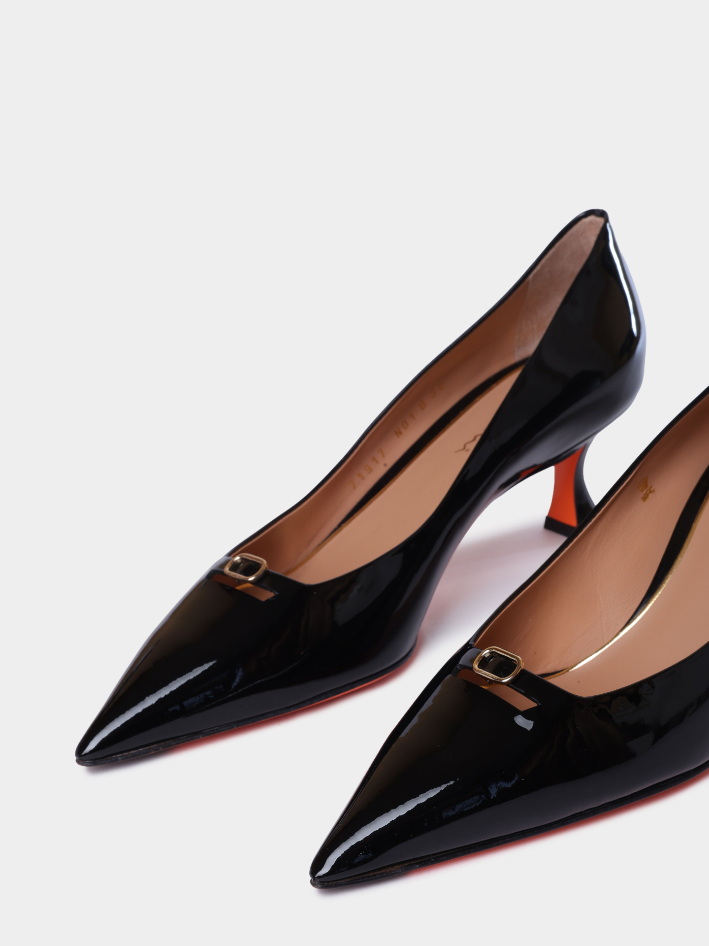 Туфли Santoni WDIG71917HI2NVHDN01 лакированные женские — купить в интернет-магазине Verdistore