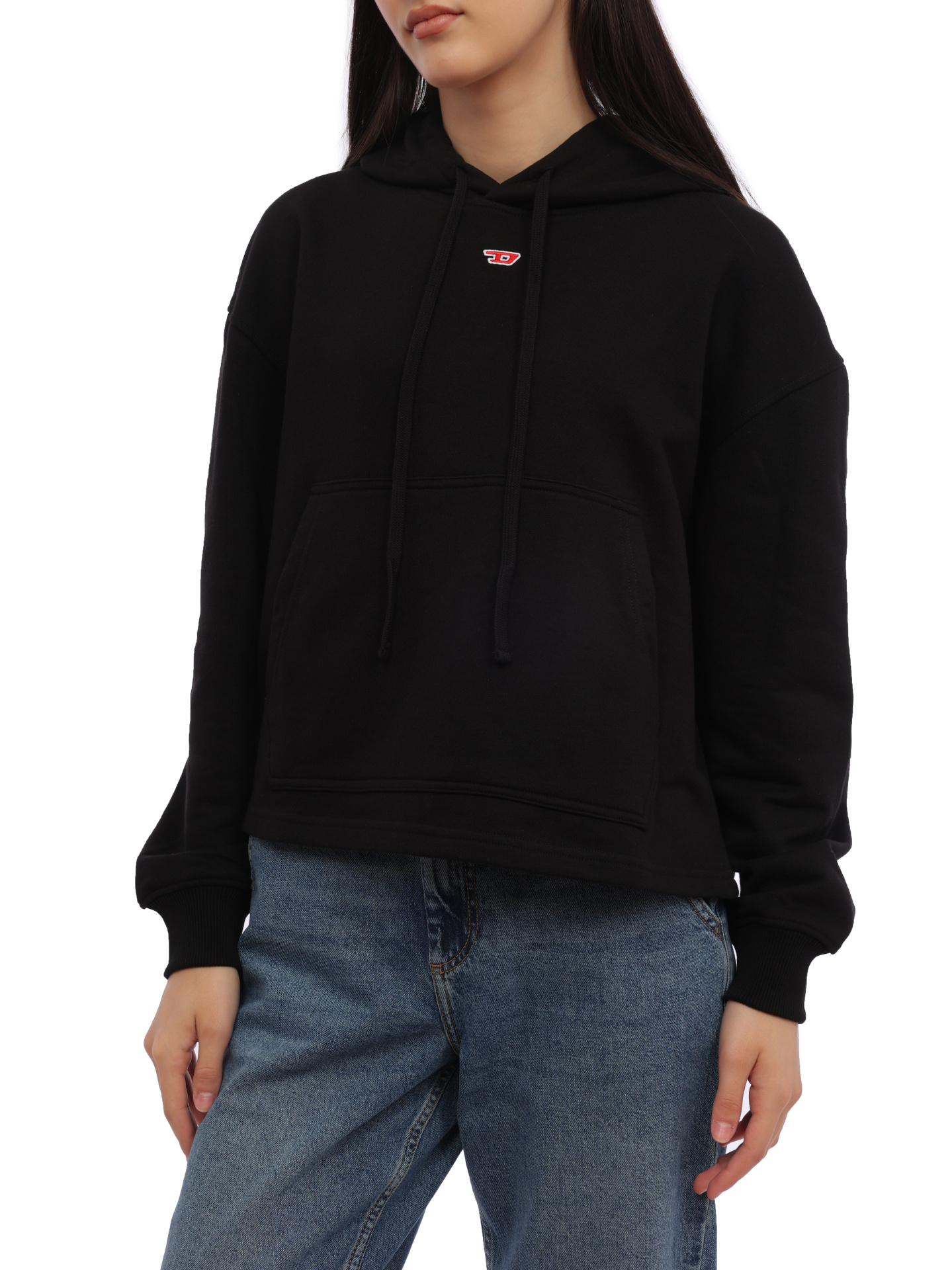 Худи Diesel A103920GRAC9XX черное женское — купить в интернет-магазине Verdistore