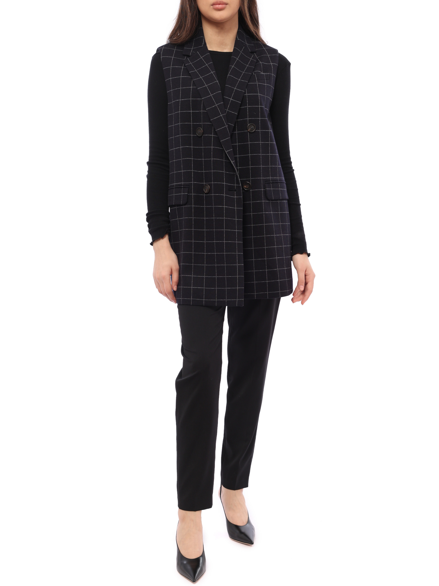 Жилет Brunello Cucinelli MA9423687 удлиненный женский — купить в интернет-магазине Verdistore