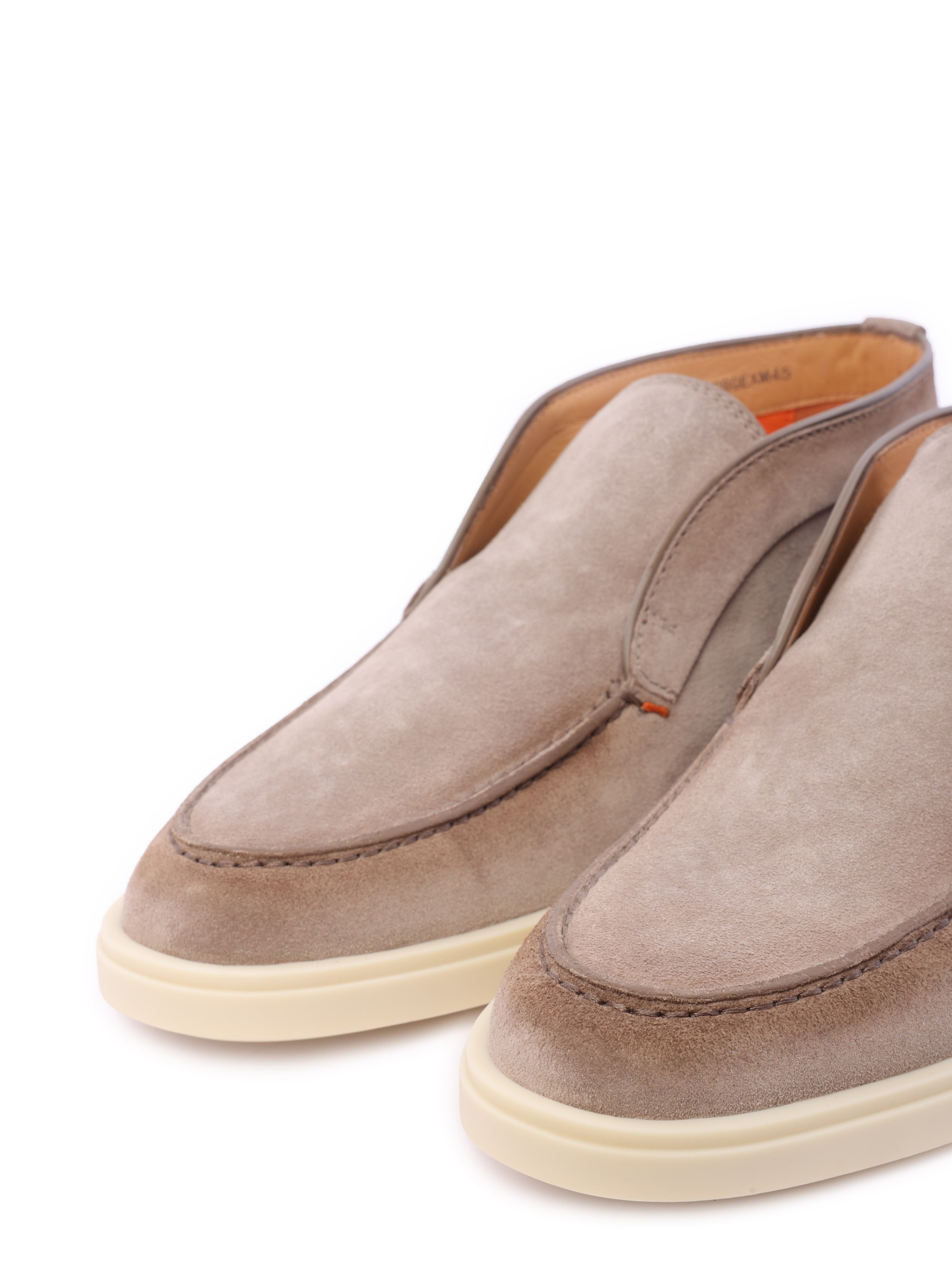 Полуботинки светло-коричневые замшевые на светлой подошве — купить в интернет-магазине Verdistore